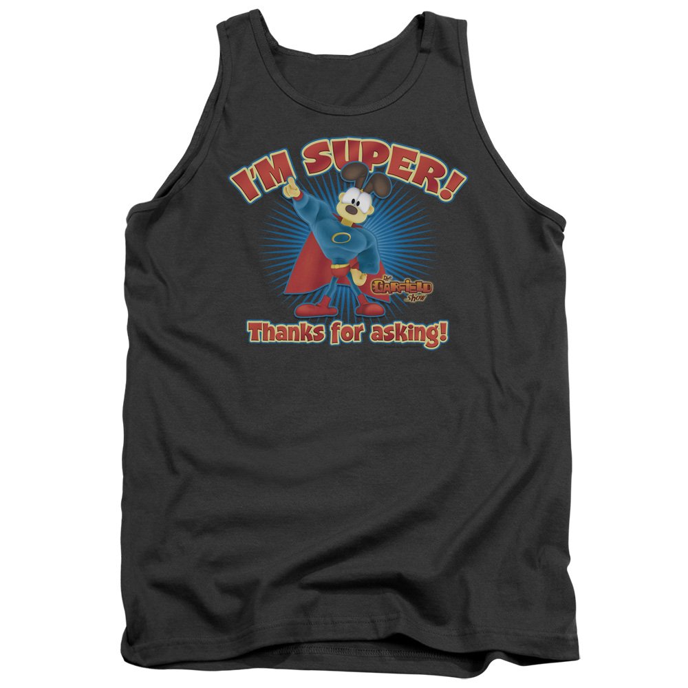 Garfield Super Unisex Tank Top for Adults - Soft Cotton Sleeveless Shirt for Men & Women - Perfect for Summer, Casual Wear, and Pop Culture Fans