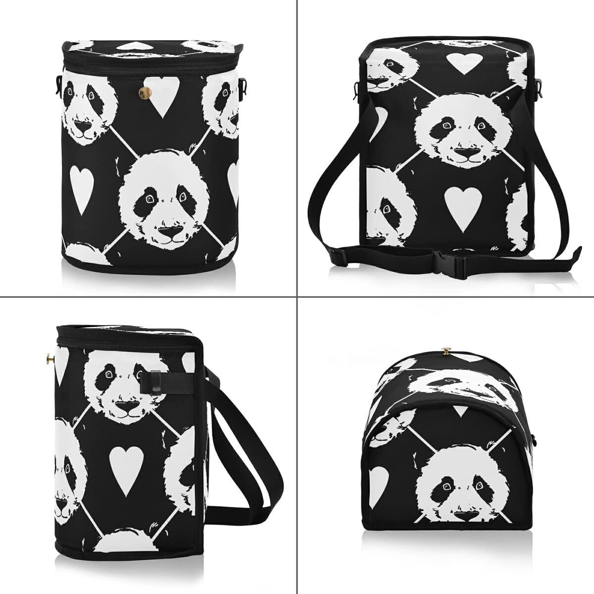 **MCHIVER Cute Panda Baby Car Trash Can - Leak-Proof Hanging Garbage Bag Organizer, Dustbin & Waste Basket for Vehicle - Car Accessories for Front Seat, Backseat & Headrest - Perfect for Road Trips, Daily Commute & Family Travel**