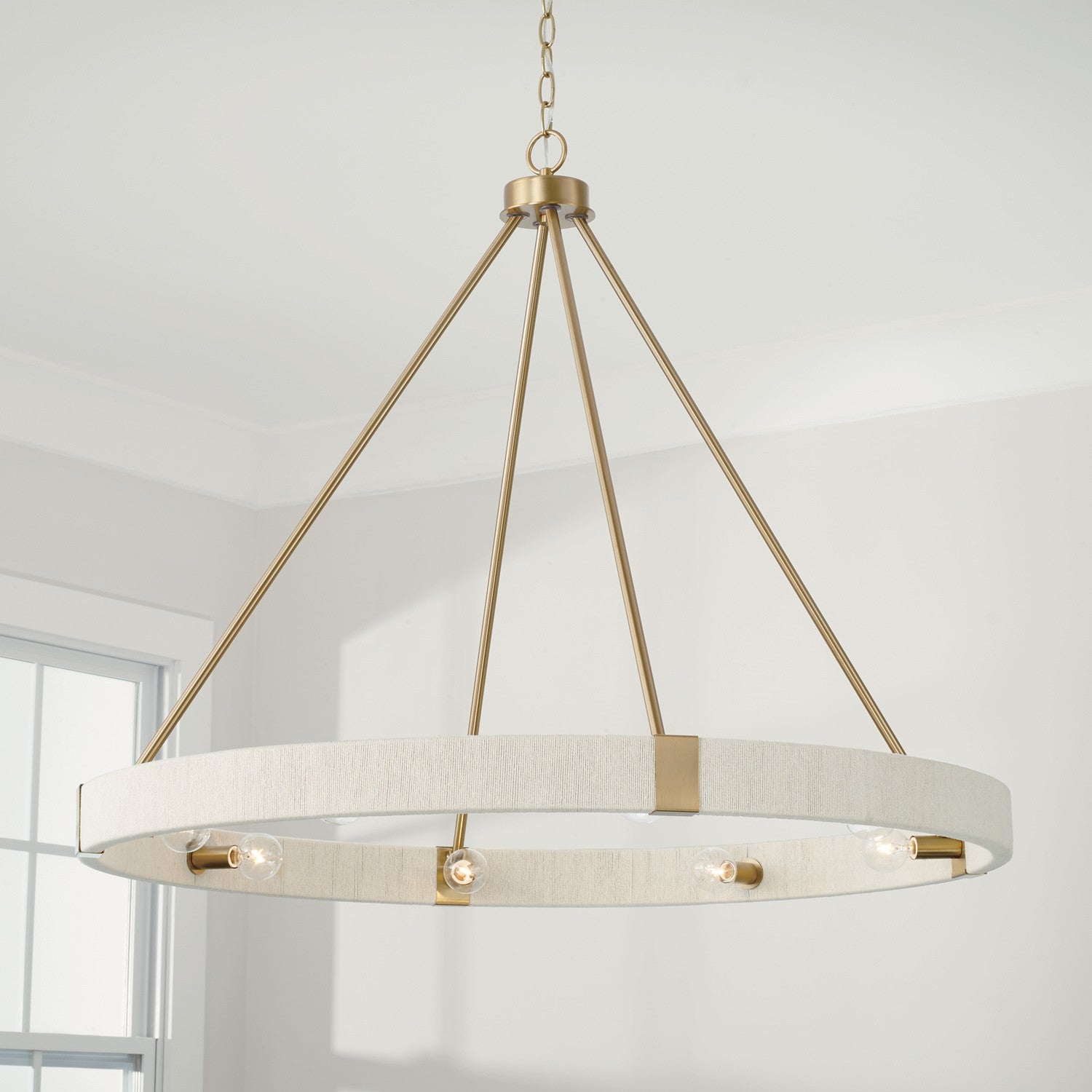 Capital Lighting Eight Light Chandelier - Elegant Crystal Ceiling Fixture for Dining Room, Living Room & Bedroom | Perfect for Home Decor & Interior Design
