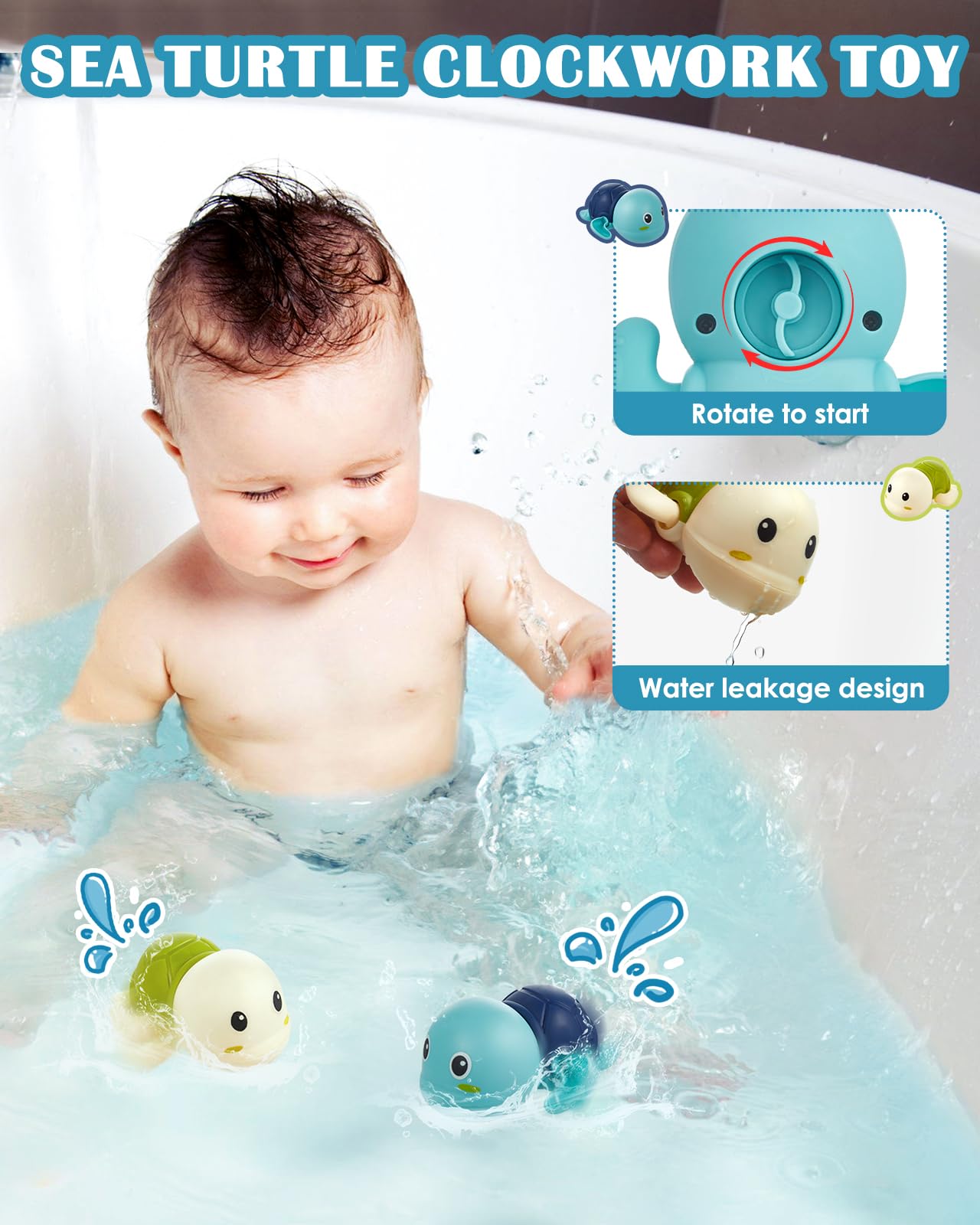 Lictin Baby Bath Toys for Toddlers - Fun Shower & Fishing Game for Kids - Perfect Gift for Baby Boy & Girl