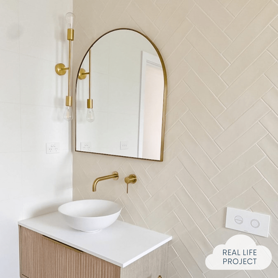 Premium Newport Gloss Subway Bone Tile - Classic White Ceramic Wall Tile for Kitchen Backsplash, Bathroom & Shower - Easy to Clean & Durable