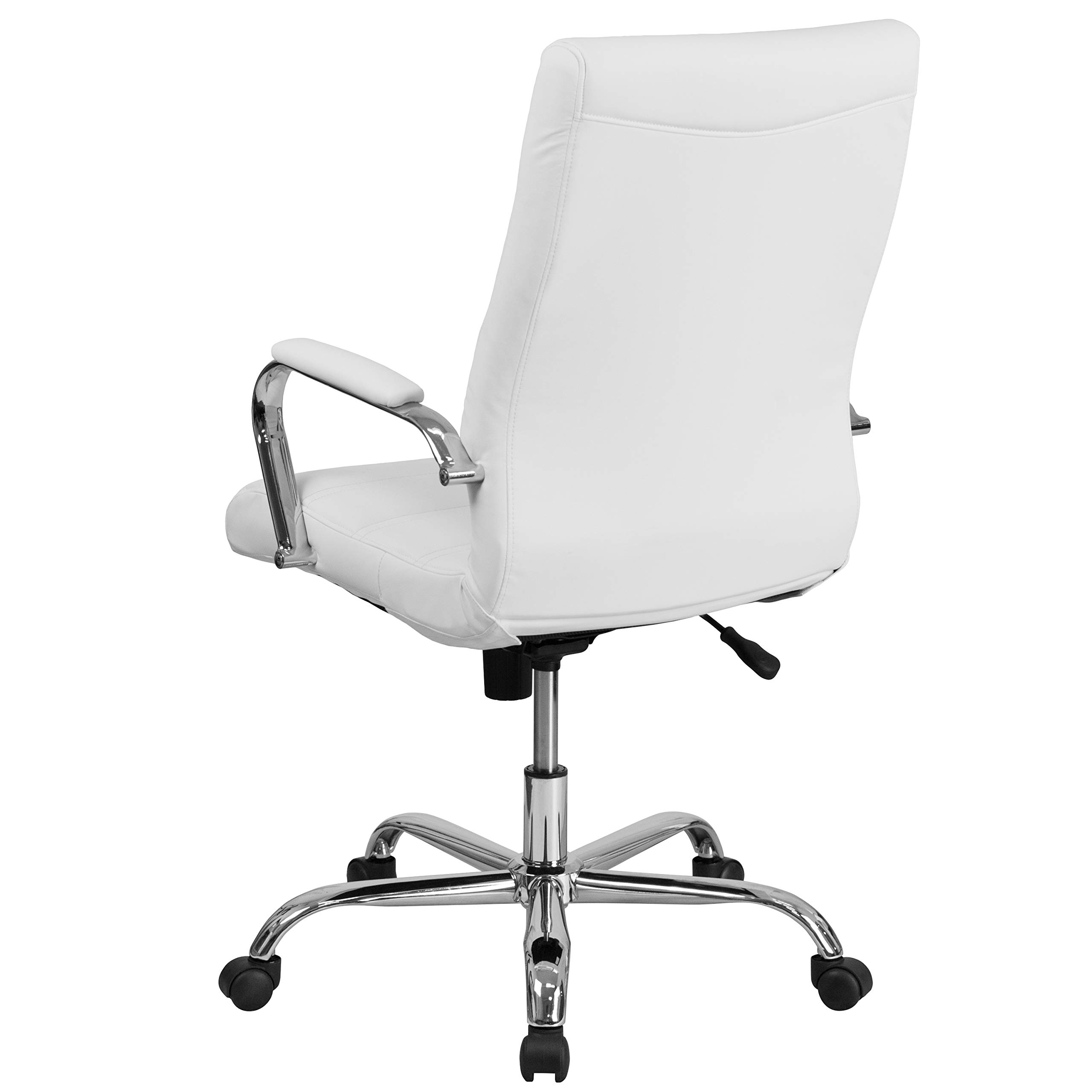 Whitney High-Back LeatherSoft Office Chair - Adjustable Swivel Desk Chair with Armrests for Home & Office Workspace