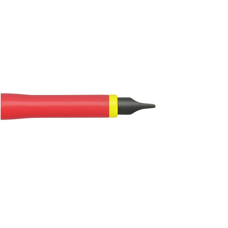 1/4 in. x 6 in. 1000V Insulated Slotted Screwdriver - Electrical Tool for Safe Wiring & DIY Home Repairs