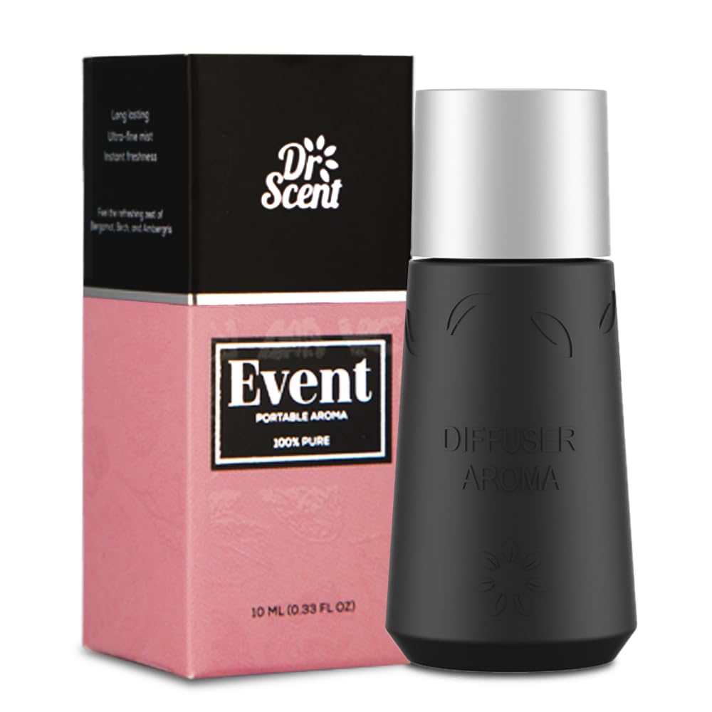 Dr Scent Portable Essential Oil Diffuser (10ml) - Aromatherapy for Home, Office & Travel Relaxation