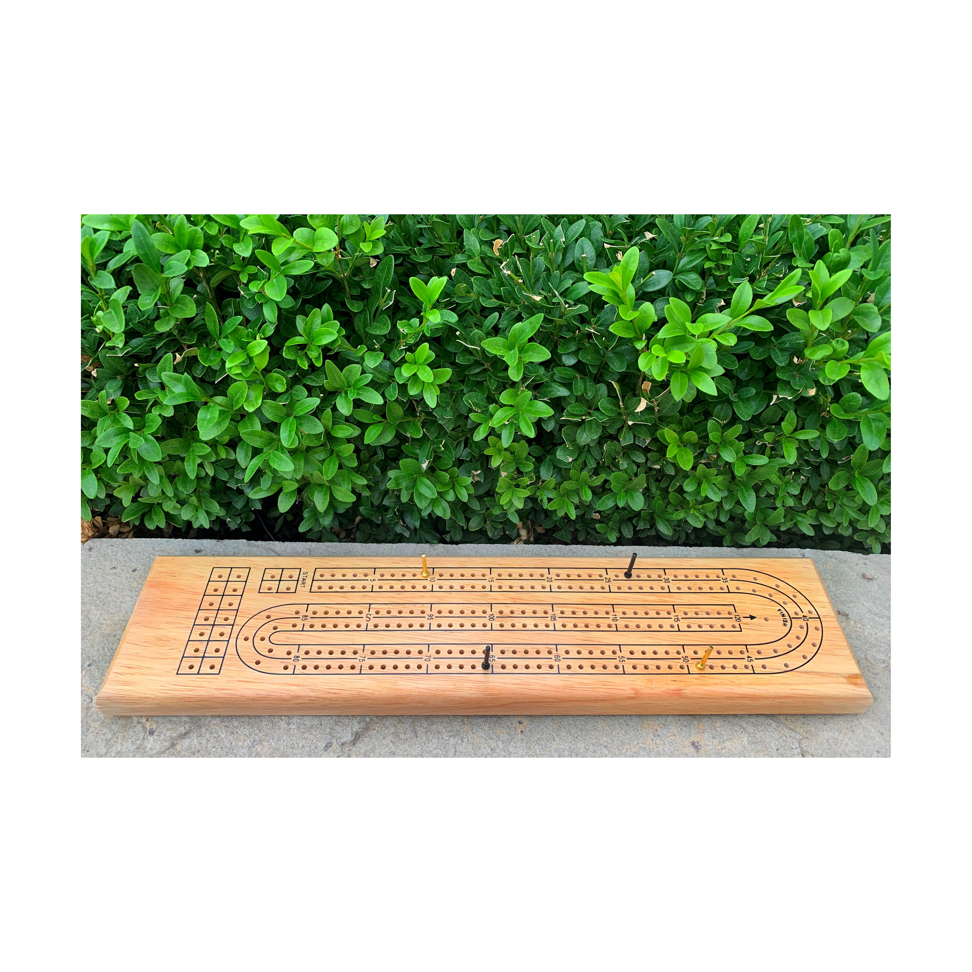AreYouGame Solid Wood Cribbage Board - Classic Strategy Game for Adults & Families | Perfect for Game Nights, Travel & Gifts