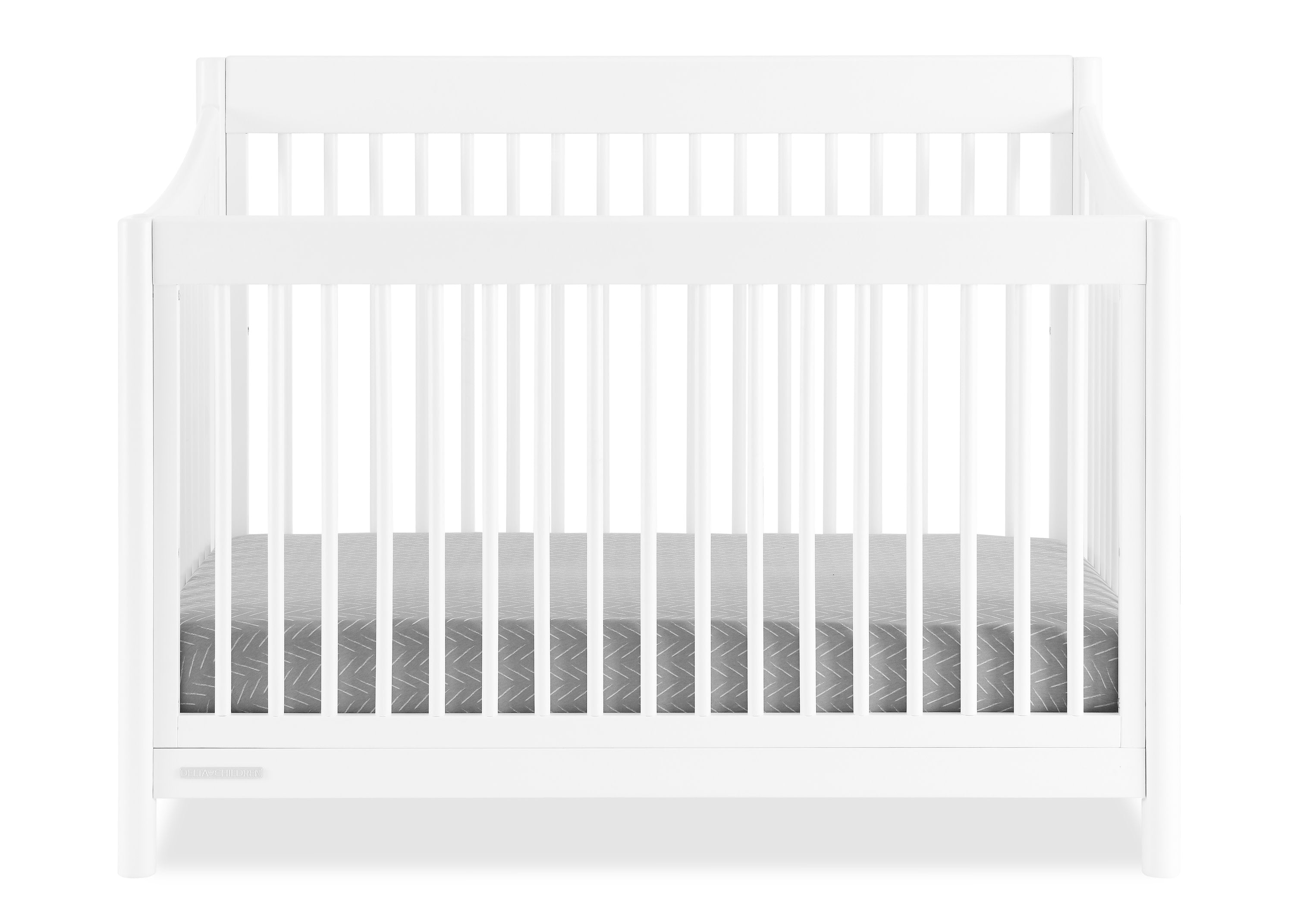 Brooks 6-in-1 Convertible Baby Crib - White Nursery Furniture for Newborn to Toddler Bed - Perfect for Nursery, Bedroom & Daycare Use