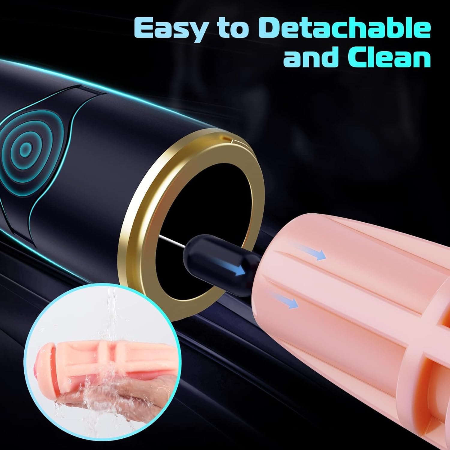 Caravosh Automatic Male Masturbator - 10 Vibration Modes & 3D Realistic Vagina | Adult Sex Toy for Men | Waterproof Penis Vibrator Stroker | Discreet Pocket Pussy Doll | Perfect for Solo Play, Stress Relief & Enhanced Pleasure