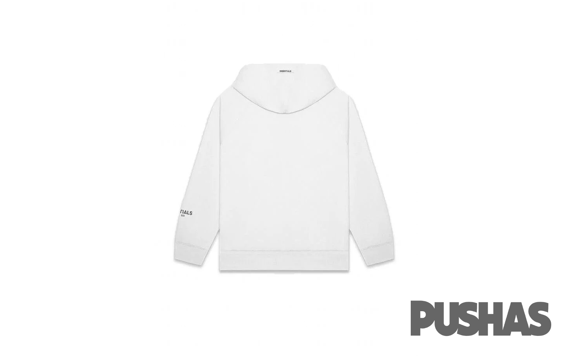 Essentials Pullover Hoodie with Applique Logo in White - SS20 Collection | Perfect for Casual Wear, Street Style & Layering