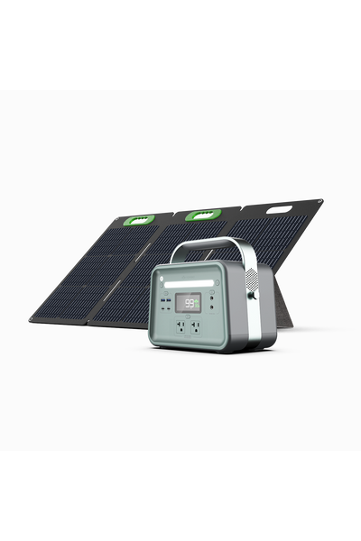 Yoshino Power B660 SST 660W Portable Solar Generator with 100W Solar Panel - Emergency Backup Power for Camping, RV, Home & Outdoor Adventures