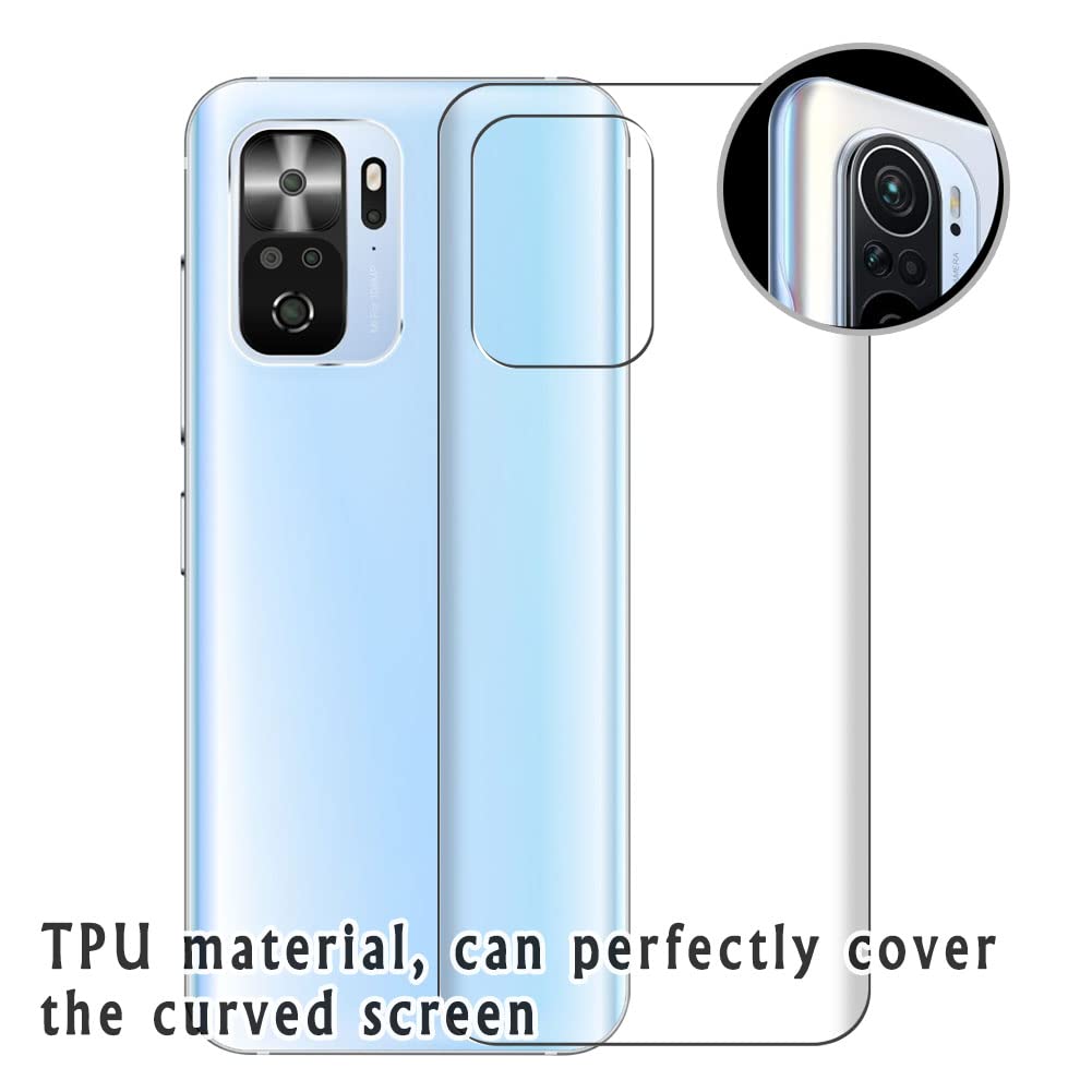 2-Pack Lenovo K6 Note Back Protector Film - TPU Guard Cover Skin Sticker for Scratch Protection (Not Screen Protector) - Perfect for Everyday Use, Travel & Device Protection