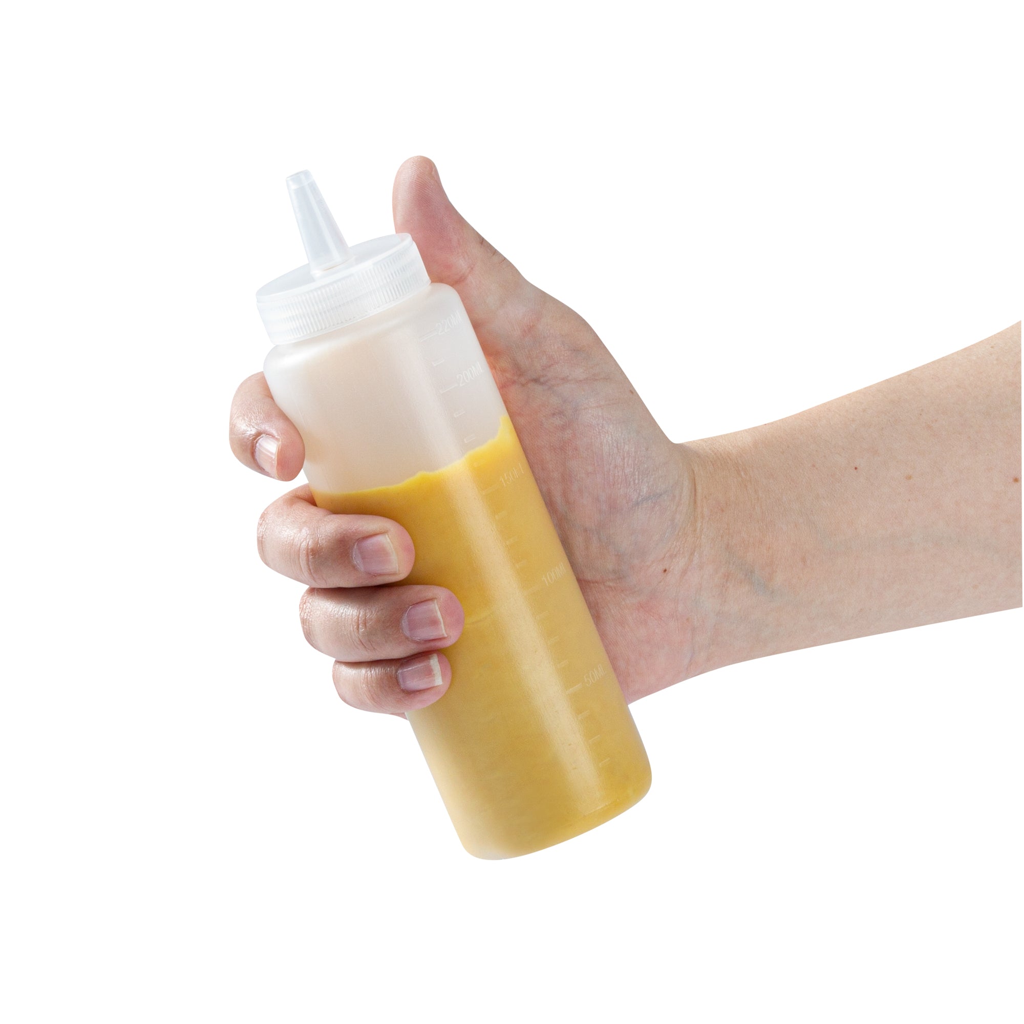 8 oz Clear Plastic Squeeze Bottle with Precision Tip - 2