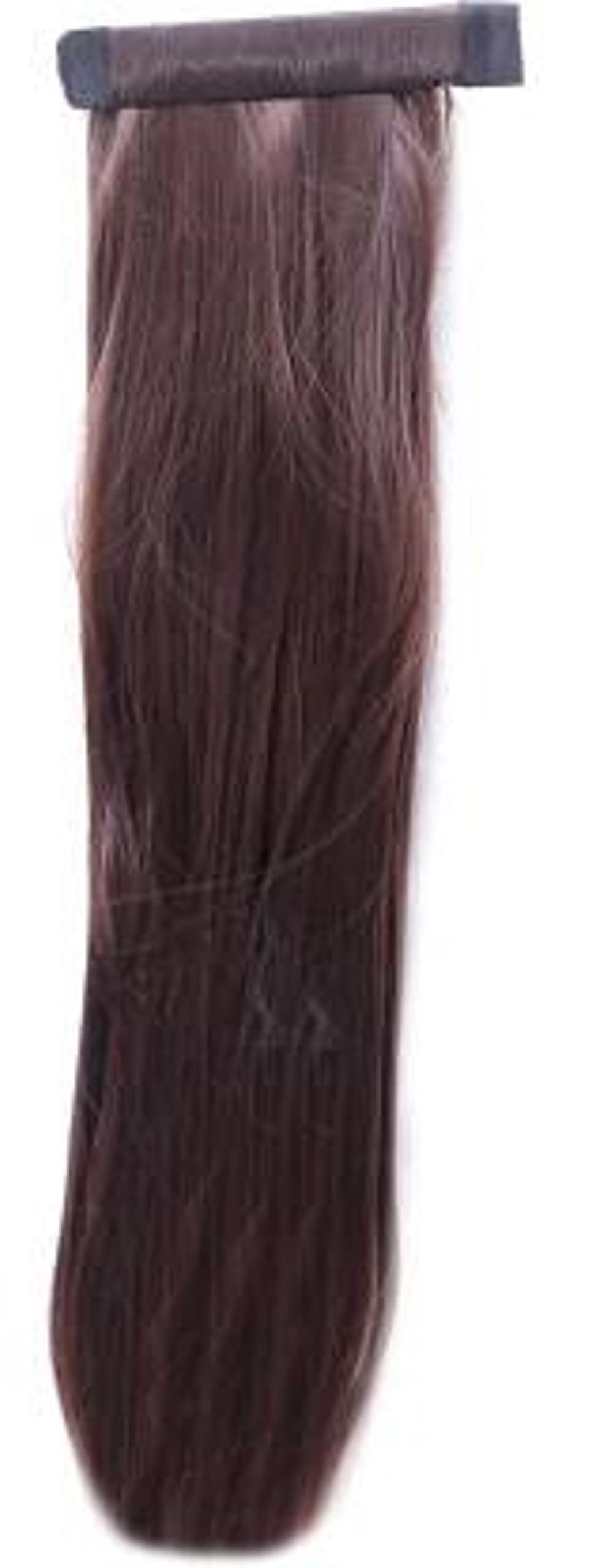 Stylish Straight Brown Scale Ponytail Hair Extension - Natural Look for Women | Perfect for Parties, Weddings & Daily Wear