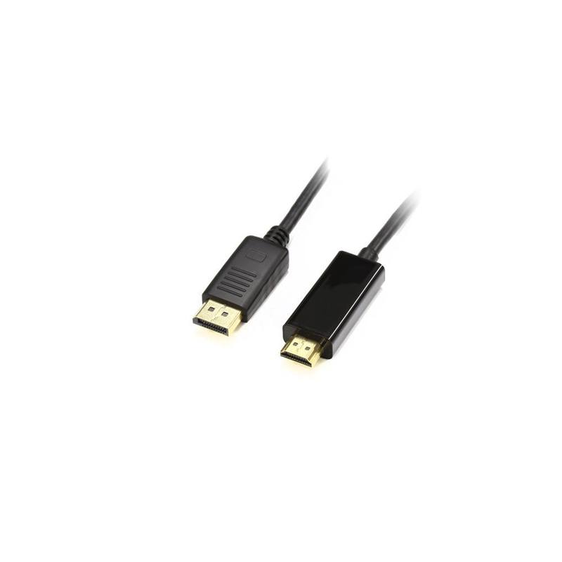 Dynamix DisplayPort to HDMI Cable 1.4 Version - 6.6ft/2M High-Speed 4K@60Hz HDR Gold-Plated Connectors - Perfect for Gaming, Home Theater & Office Setup