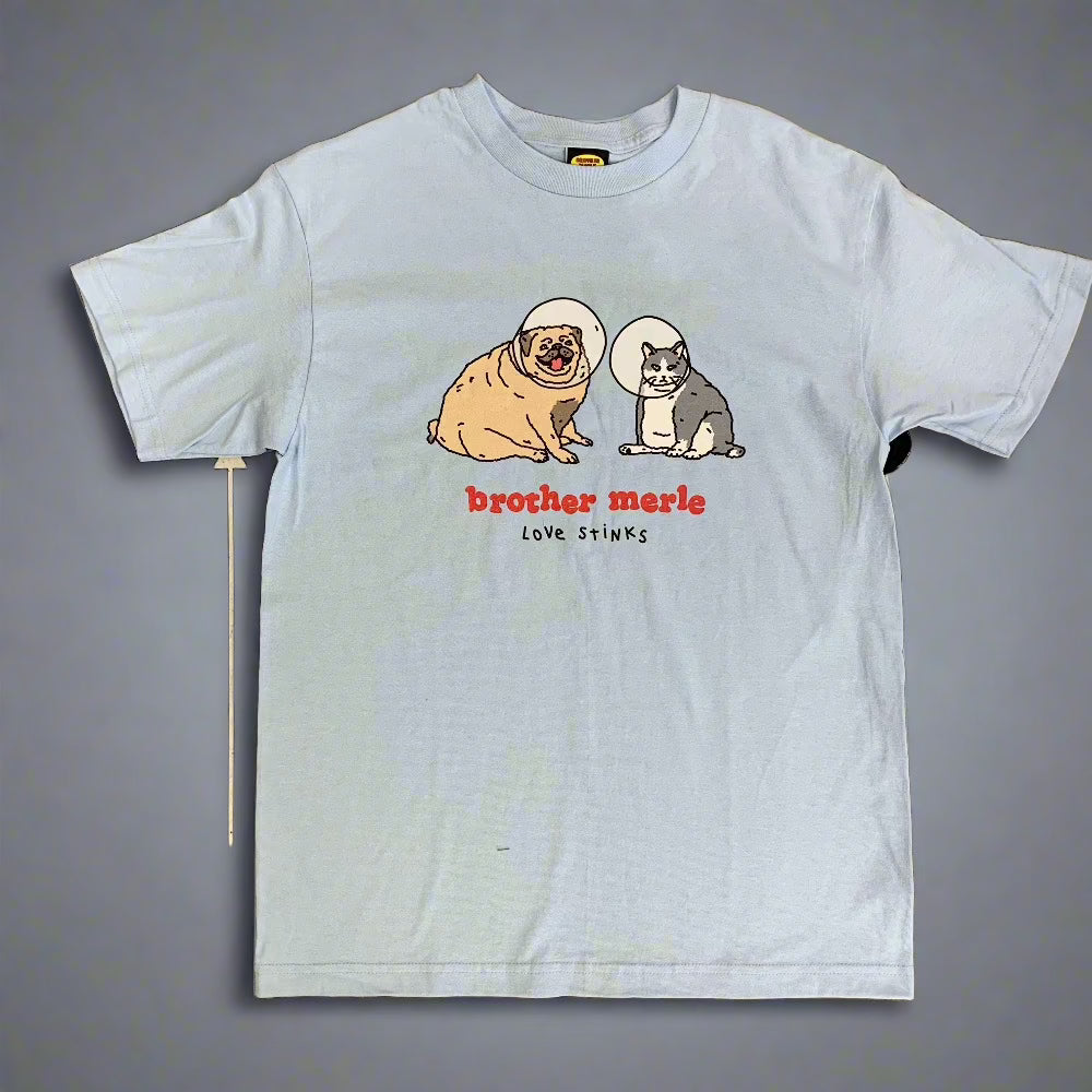 Brother Merle Love Stinks T-Shirt - Funny Sarcastic Graphic Tee for Men & Women - Perfect for Casual Wear, Gifts, and Parties