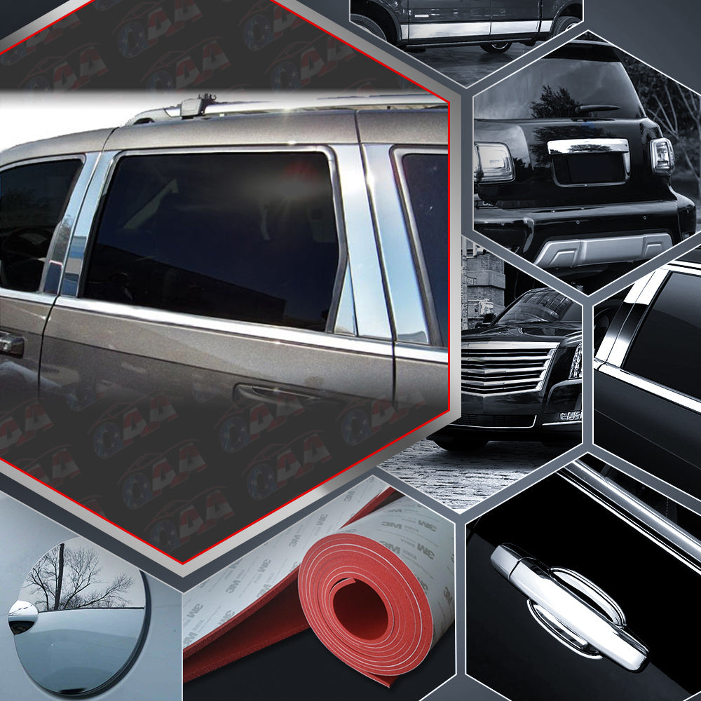 10pcs Stainless Steel Pillar Post Trim for 2005-2010 Jeep Grand Cherokee - Durable Exterior Accessories for Car Customization & Protection