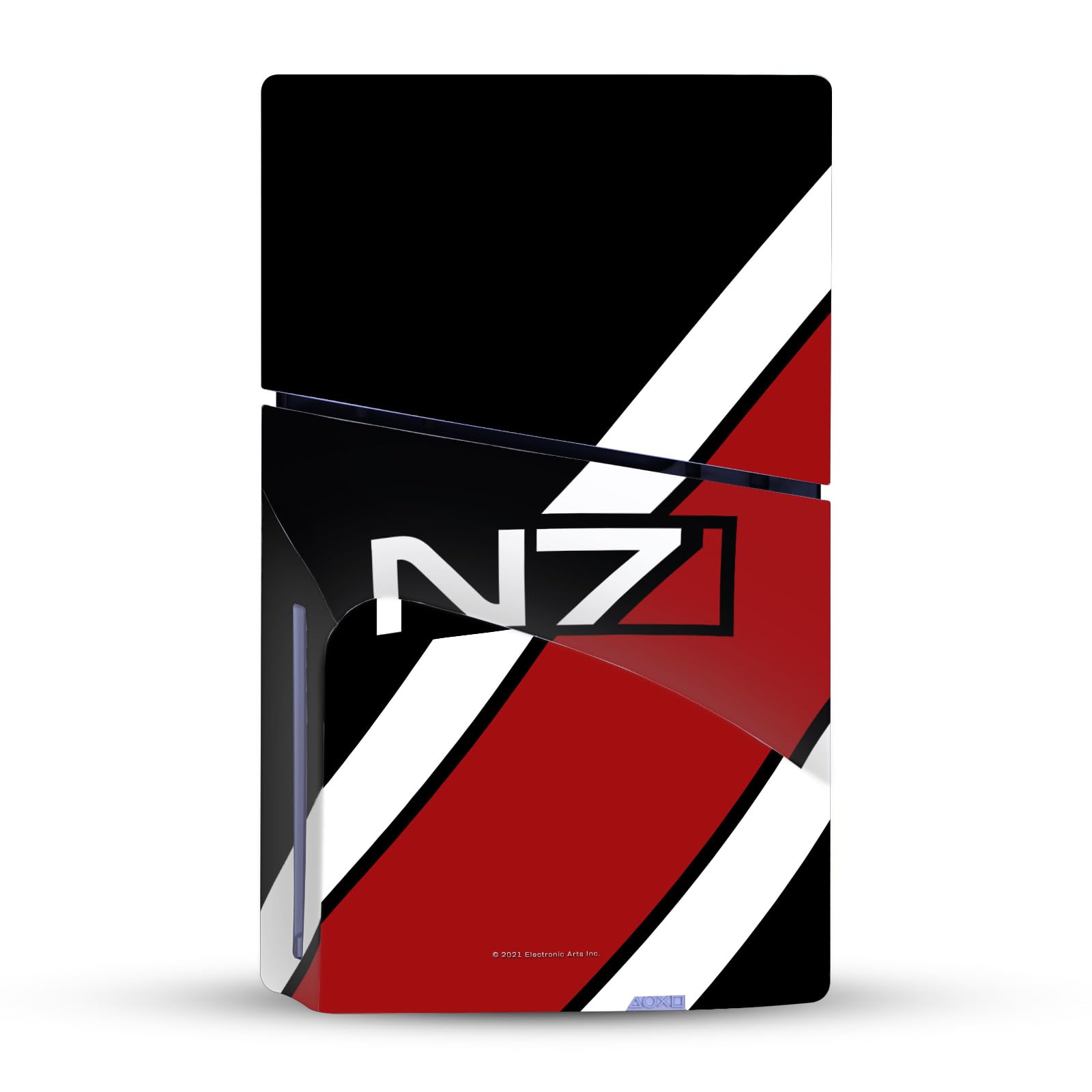 Official EA BioWare Mass Effect N7 Logo Vinyl Skin Decal Sticker - Compatible with Sony PS5 Slim/PRO Disc Edition Console & DualSense Controller - Gaming Accessory for PS5 Customization & Protection