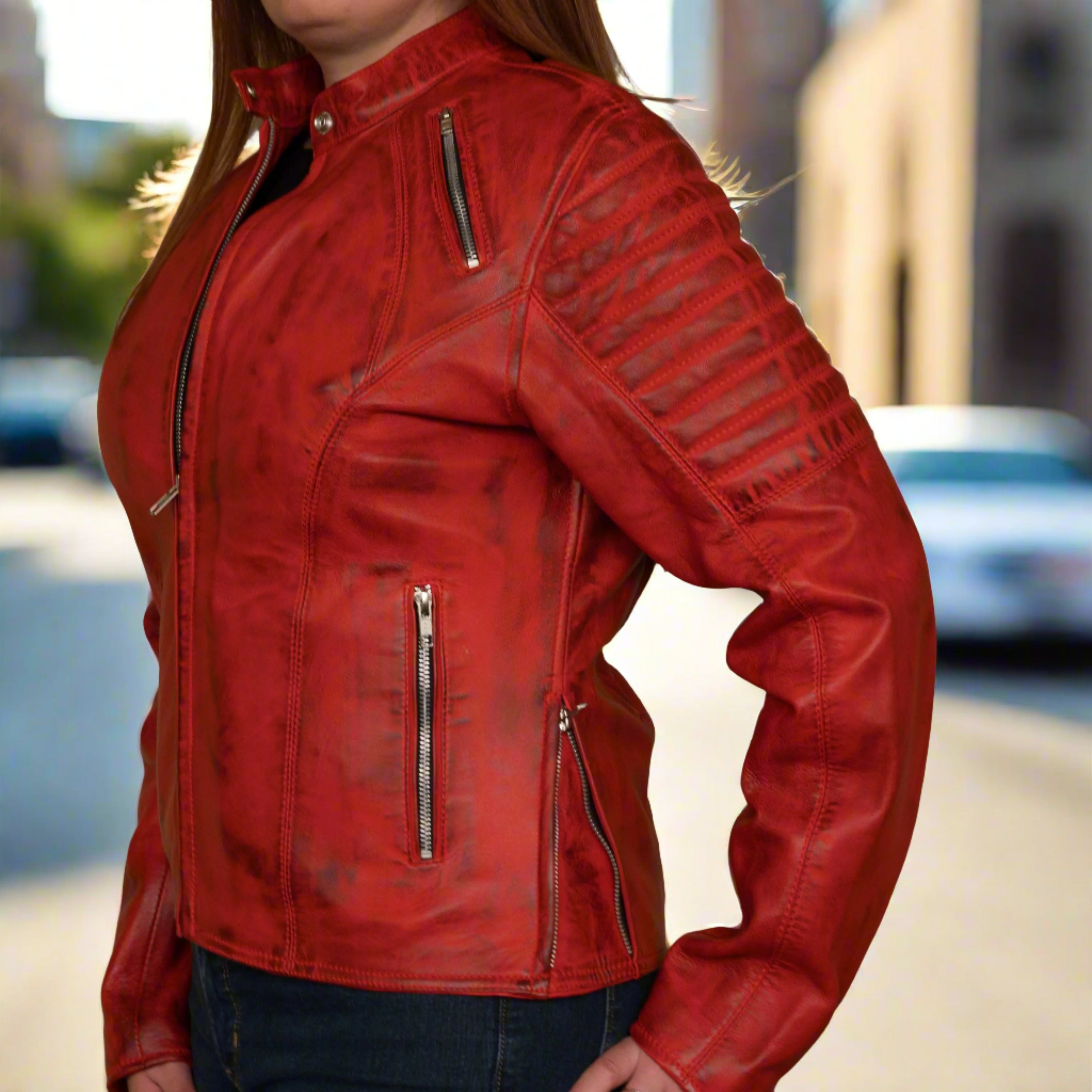 Women's Motocross Fashion Jacket - Stylish & Durable Riding Jacket for Motorcycle Enthusiasts - Perfect for Off-Road Adventures & Urban Streetwear