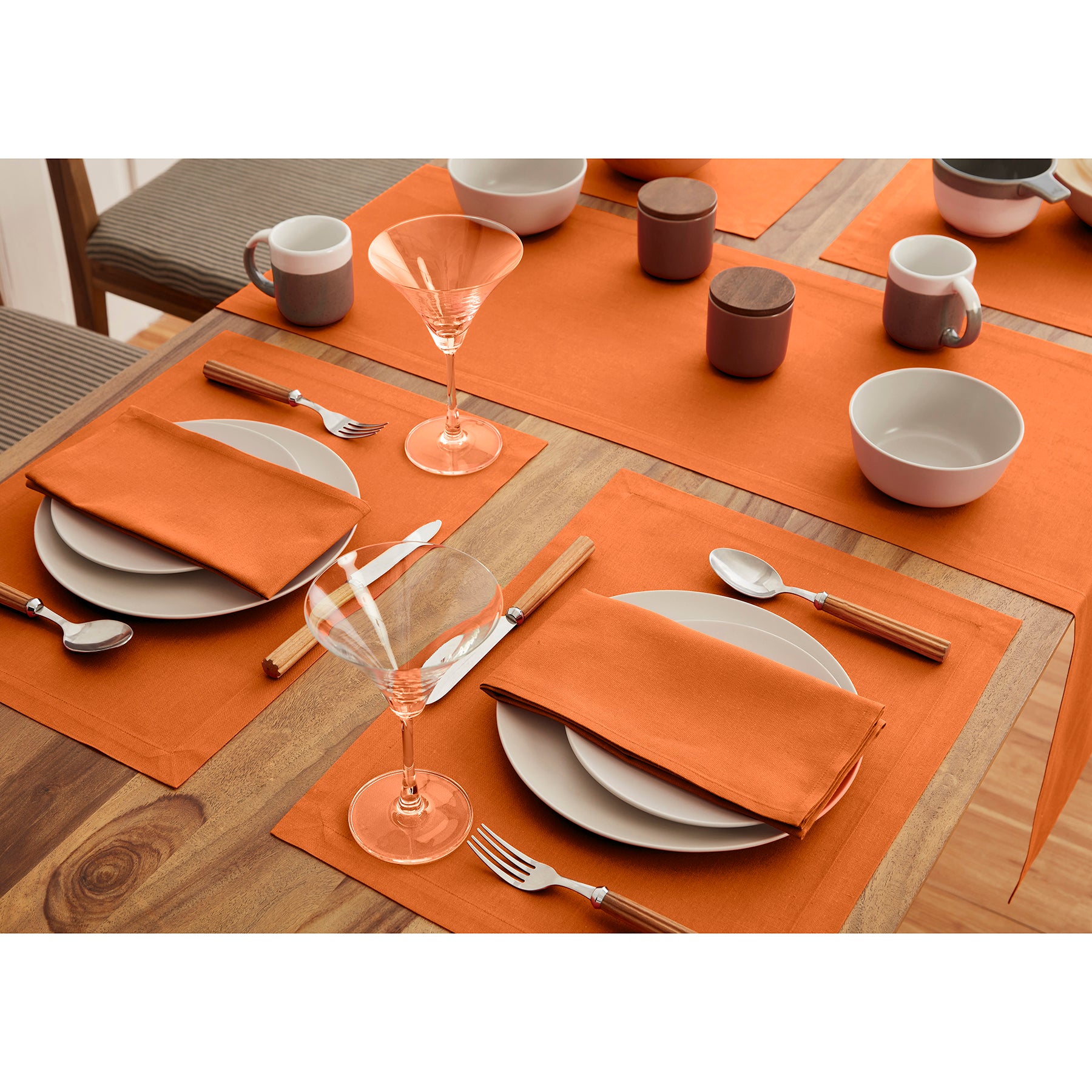 Premium Dru Cotton Linen Table Runner - Natural Woven Table Decor for Dining Room, Wedding, Party & Home Decor - Eco-Friendly & Washable