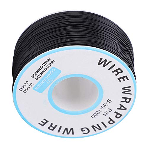 High Temperature Resistant Enameled Copper Wire Coil - Premium Solderable Copper Wire for Circuit Board Connections & Soldering (Black) - Ideal for DIY Electronics, Motor Windings, and Transformer Repairs