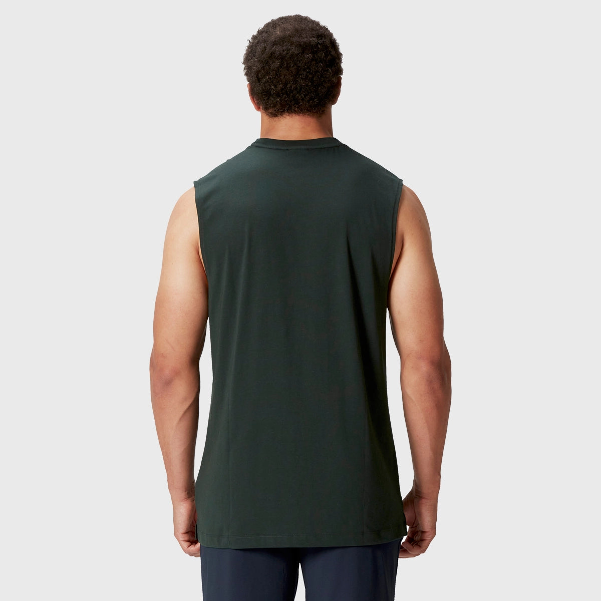 Canterbury British & Irish Lions Men's Cotton Tank Top - Green Rugby Jersey for Training & Casual Wear