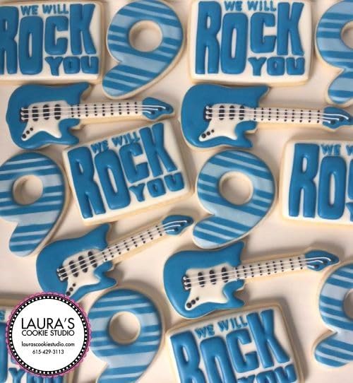 5 Inch Electric Guitar Cookie Cutter - Premium Tin Plated Steel Baking Tool for Cookies, Pastries & Fondant | Perfect for Music Lovers, Birthday Parties & Rock-Themed Events