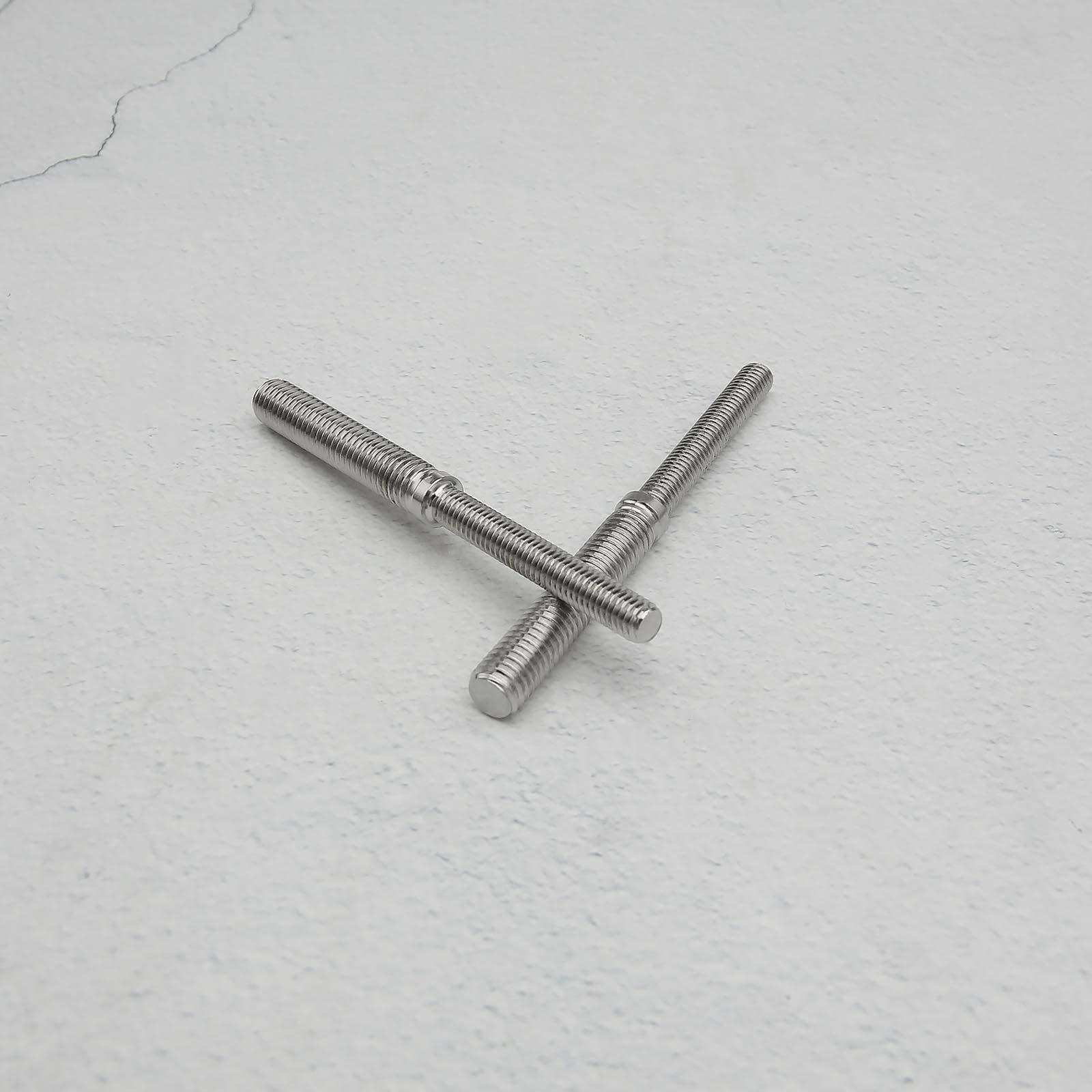Stainless Steel M6-M8 Threaded Stud Bolts - 2Pcs for Structural Columns Fastening