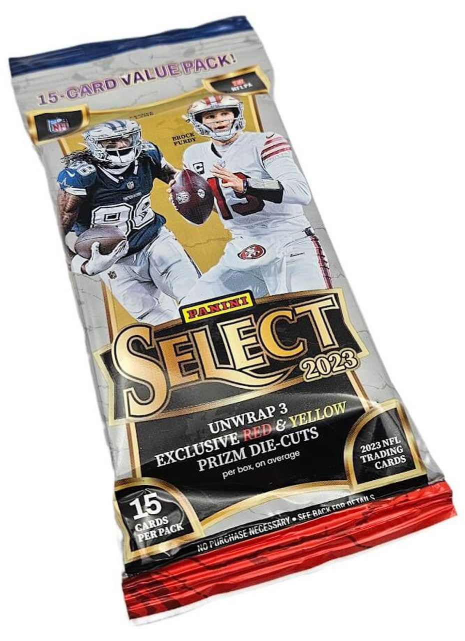 2023 Panini Select Football 15 Card Value Pack - Premium Trading Cards for Collectors & Investors | Perfect for Sports Memorabilia Collections, Fantasy Football Fans & Gift Giving