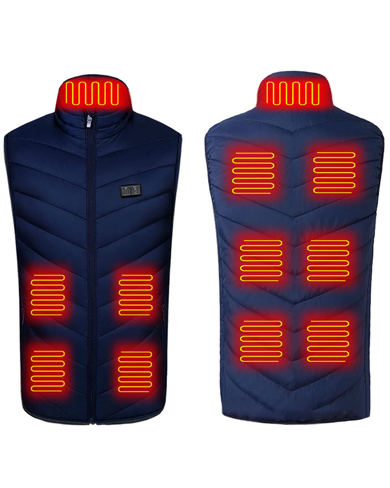Men's USB Heated Vest with 3 Adjustable Heating Levels - Lightweight Electric Warming Jacket for Winter Outdoor Activities (Hunting, Hiking, Camping)