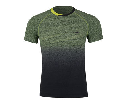 Li Ning Men's Badminton Shirt - Breathable Quick-Dry Sports T-Shirt for Badminton & Tennis - Yellow - Perfect for Training & Competition