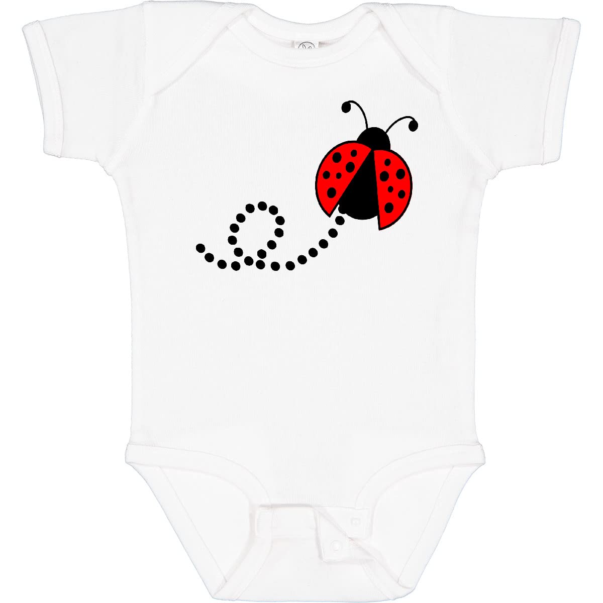 Inktastic Adorable Red Ladybug Baby Bodysuit - Soft Cotton Onesie for Newborns & Infants - Perfect for Family Photos, Baby Showers & Everyday Cute Outfits