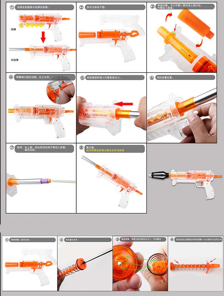 Worker Cheetah Blaster - High Performance Nerf Style Foam Dart Blaster Toy for Kids & Adults - Perfect for Outdoor Games, Backyard Battles & Team Competitions