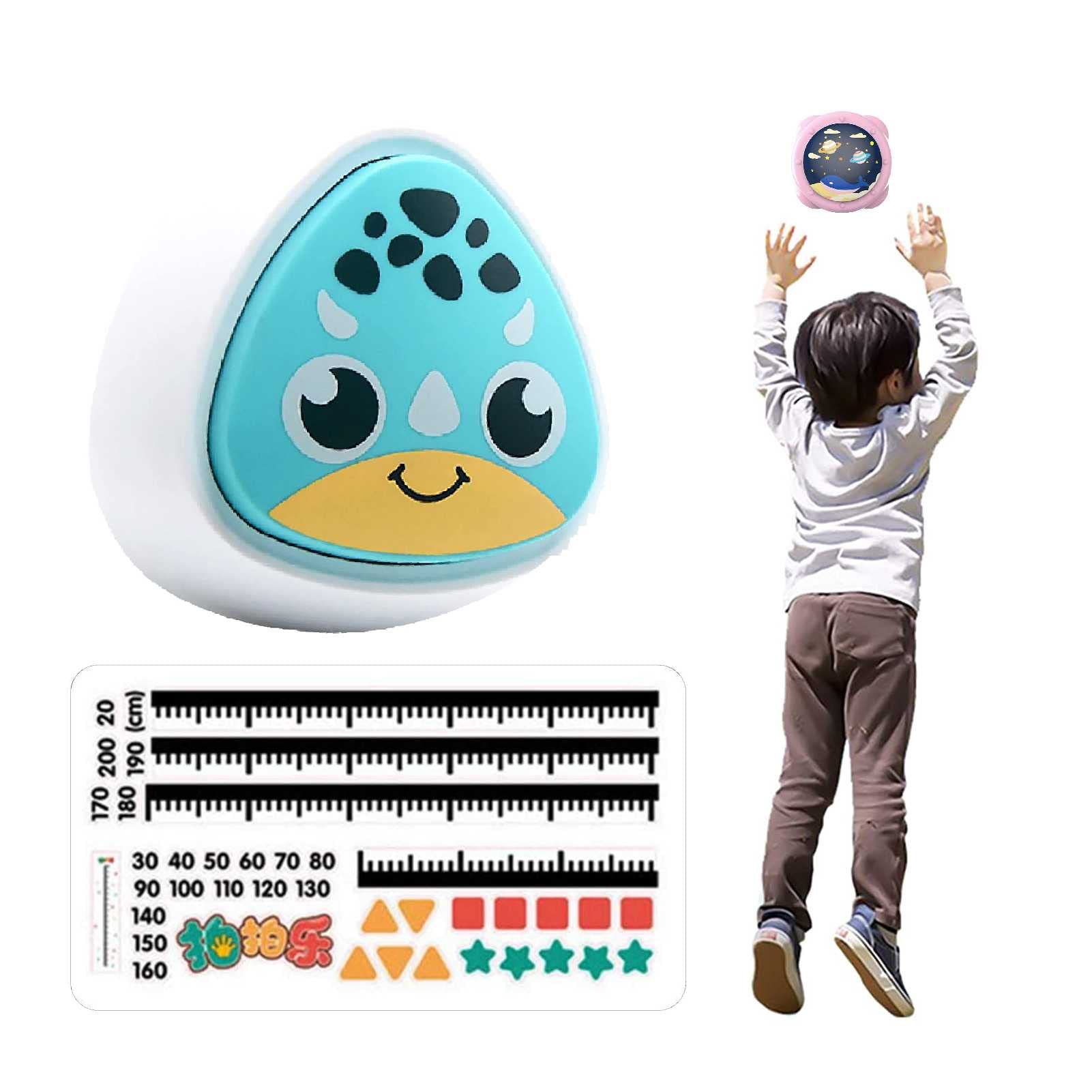 DAIKAJIE Kids Touch High Jump Counter Toy - Interactive Bounce Training Equipment with Counting Sounds & Growth Chart - Smart Jump Assistant for Child Development - Perfect Gift for Active Play & Exercise