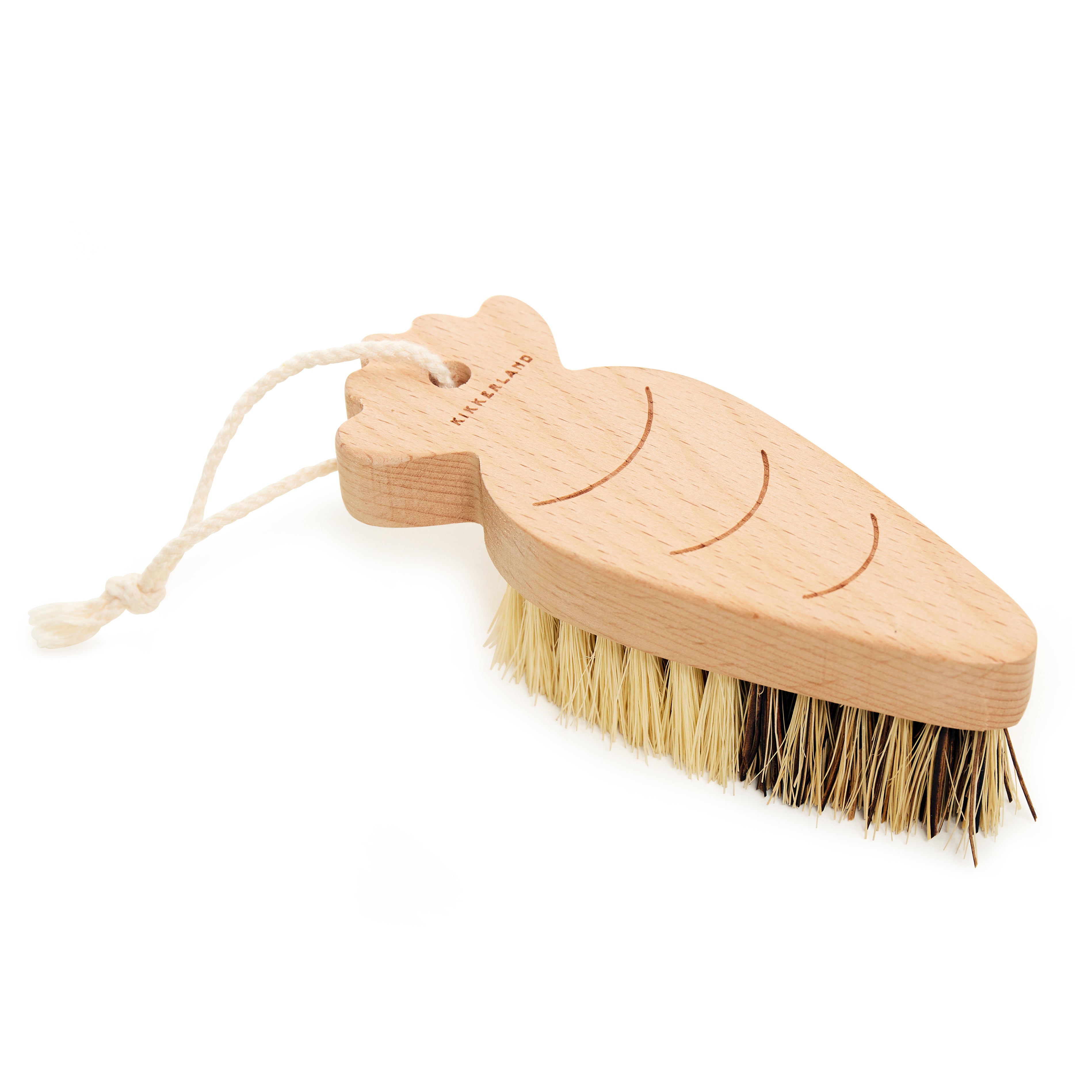 Organic Vegetable Scrubber Brush - Natural Bristle Cleaning Brush for Potatoes, Carrots & Fruits - Eco-Friendly Kitchen Tool for Washing Vegetables & Removing Dirt (Perfect for Farm Fresh Produce & Meal Prep)