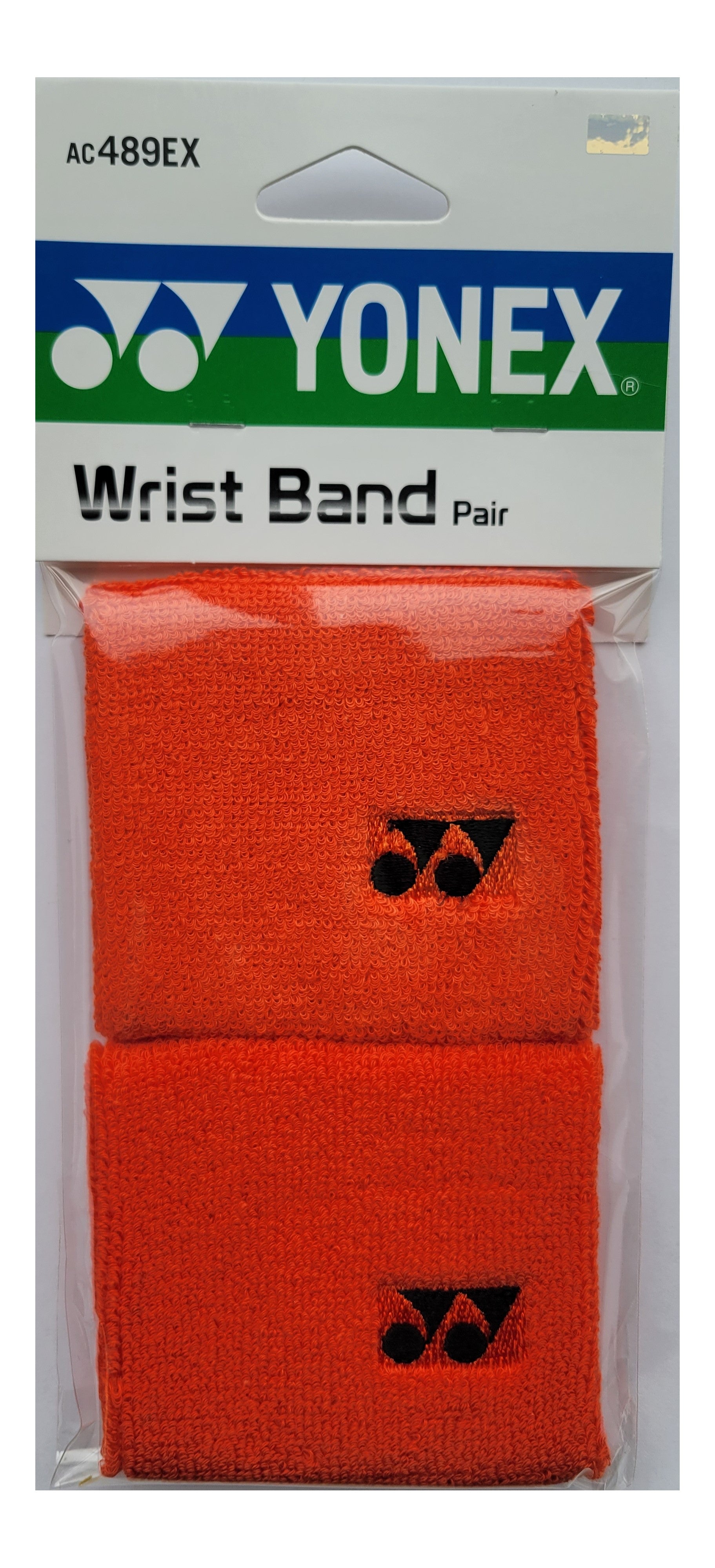 Yonex Wrist Band 2 Pack - AC489EX Orange | Sweat Absorbent Sports Wristbands for Tennis, Badminton & Gym Workouts