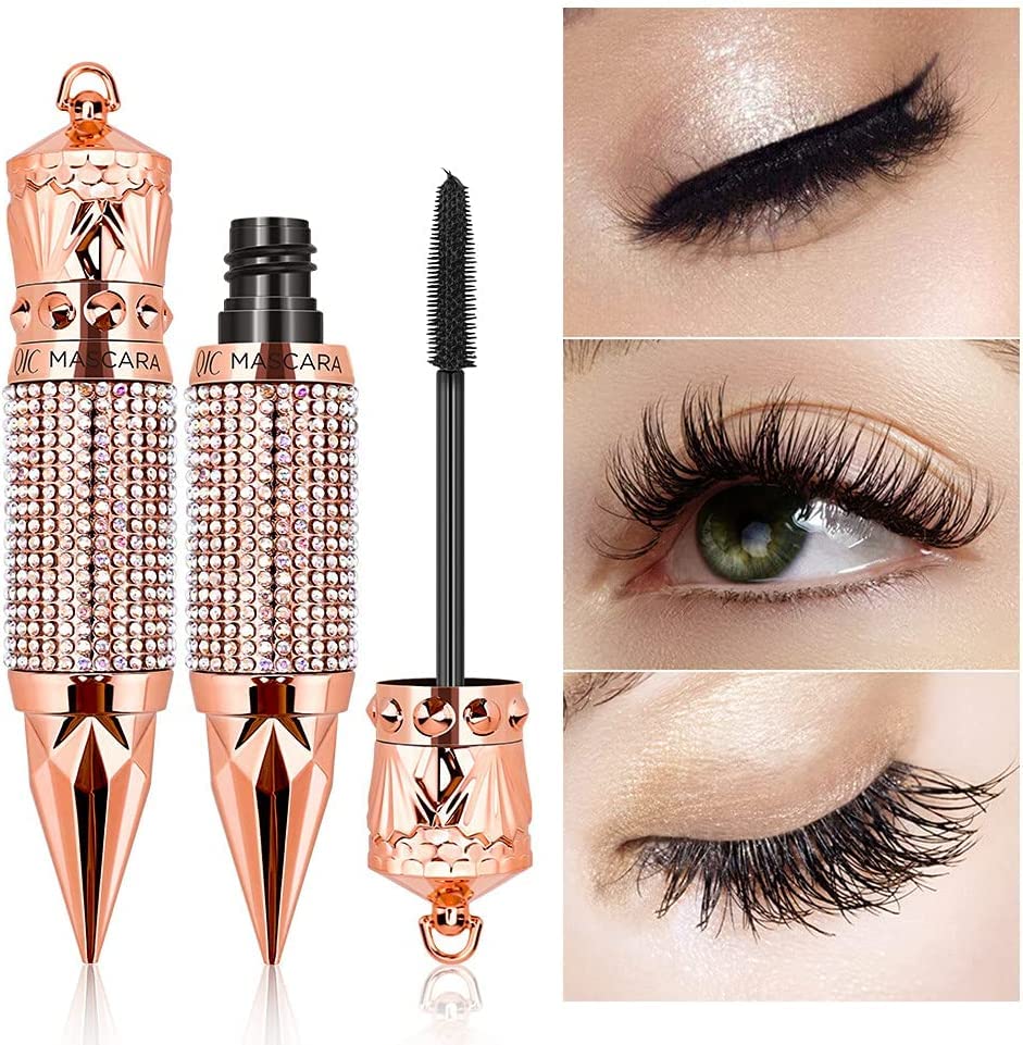 Waterproof Mascara for Volume & Length - Smudge Proof Black Mascara with Soft Brush | Perfect for Daily Wear, Night Out & Special Occasions