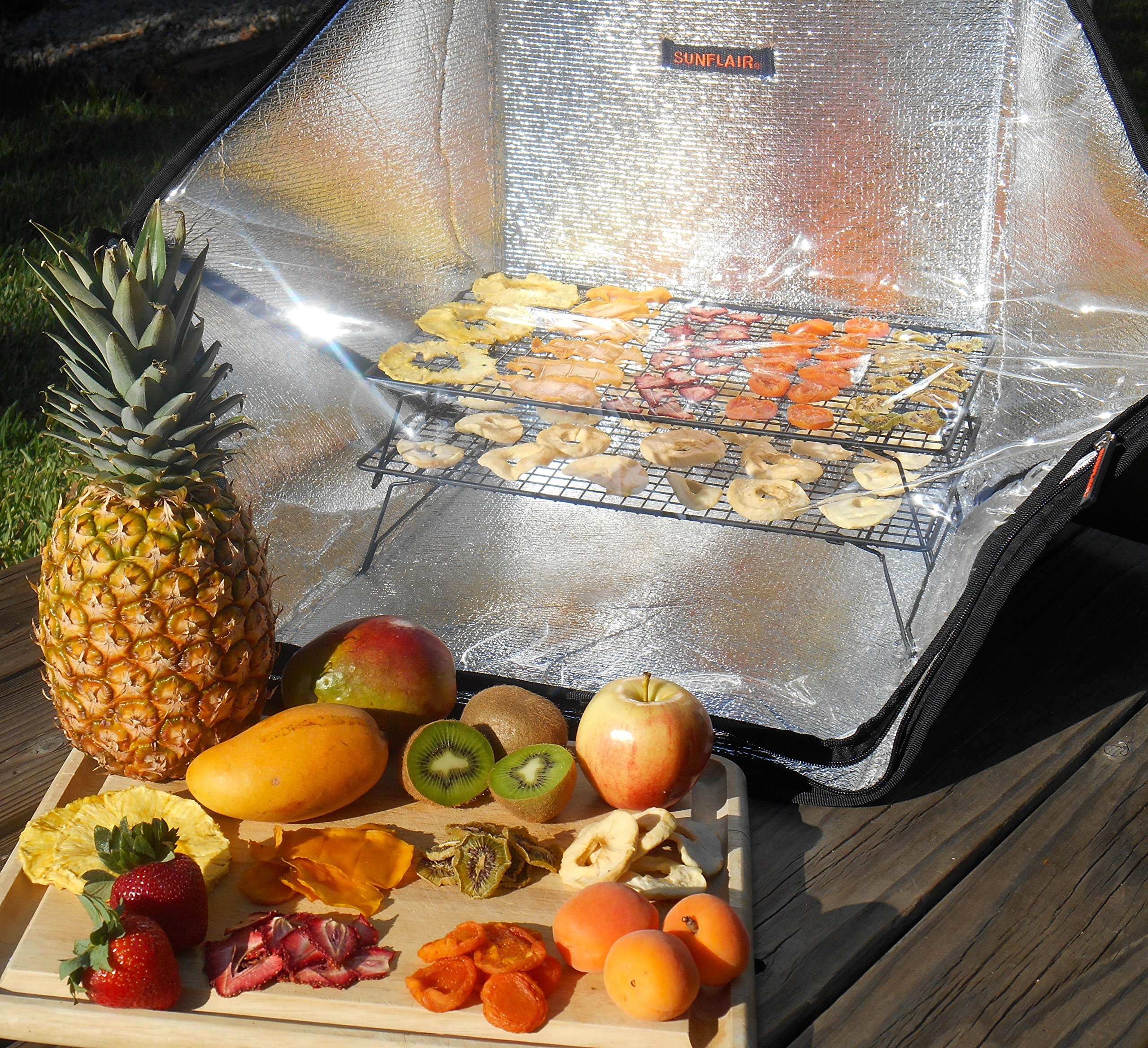 Portable Solar Oven Deluxe Kit with Cookware Set, Dehydrating Racks & Built-in Thermometer | Eco-Friendly Outdoor Cooking for Camping, Hiking, Emergency Preparedness & Off-Grid Living