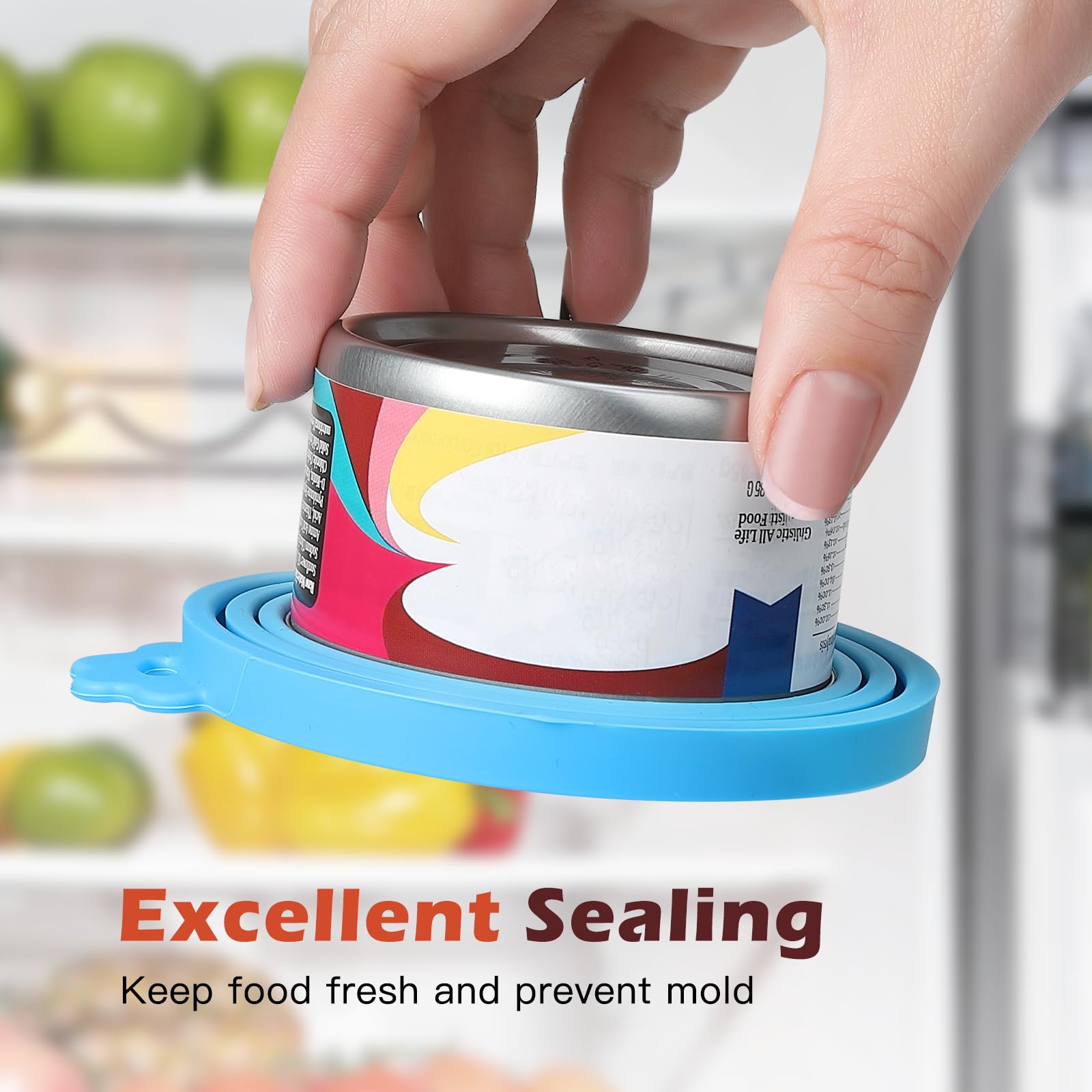 8-Pack Can Lids & Food Scoop Set - Universal Pet Food Can Covers & Mixing Spoons for Dog & Cat Wet Food Storage - Perfect for Freshness & Portion Control During Feeding Time