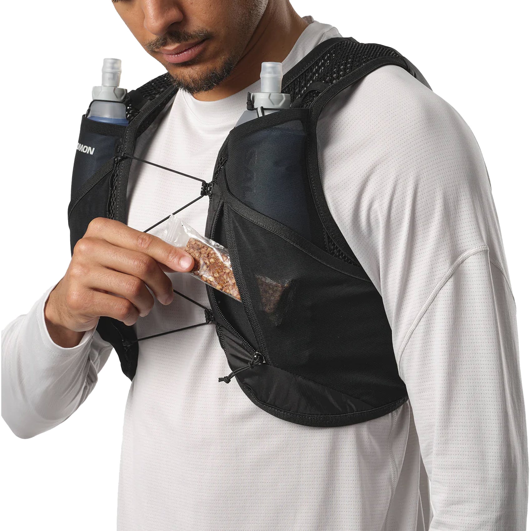 Unisex Salomon Active Skin 4 Hydration Vest Set - Lightweight Running Pack for Trail Runners & Hikers - Perfect for Long Distance Running, Hiking & Outdoor Adventures