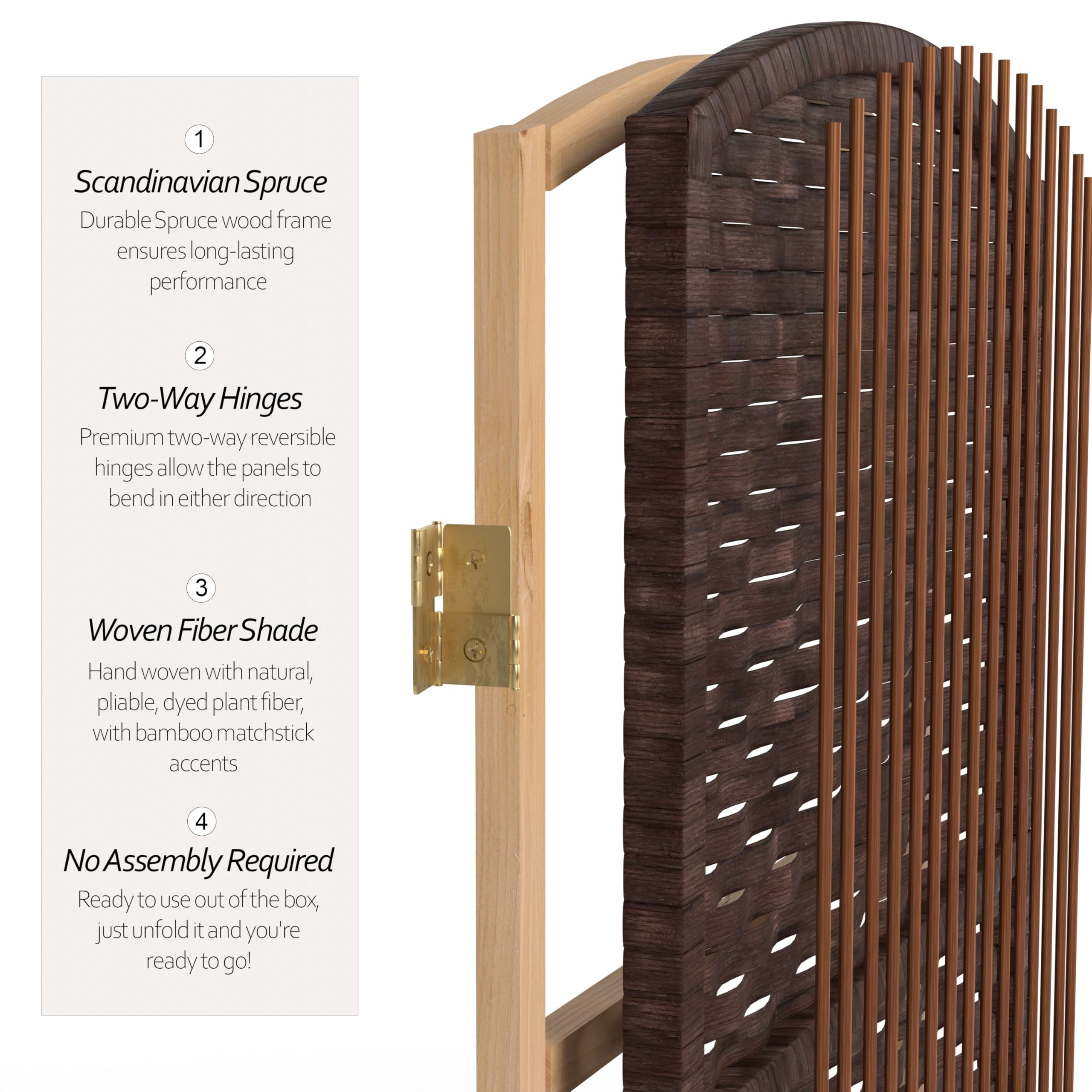 7 ft. Tall Red Lantern Diamond Weave Dark Mocha Room Divider - 4 Panels Folding Screen for Home, Office, and Event Decor - Perfect for Privacy, Partition, and Asian-Inspired Interior Design