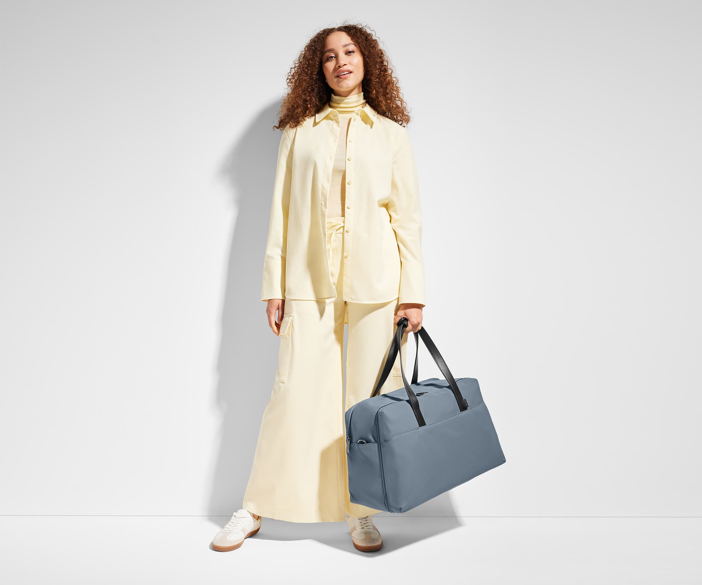 The Weekender Duffle Bag in Salt White - Perfect for Travel, Gym & Weekend Getaways