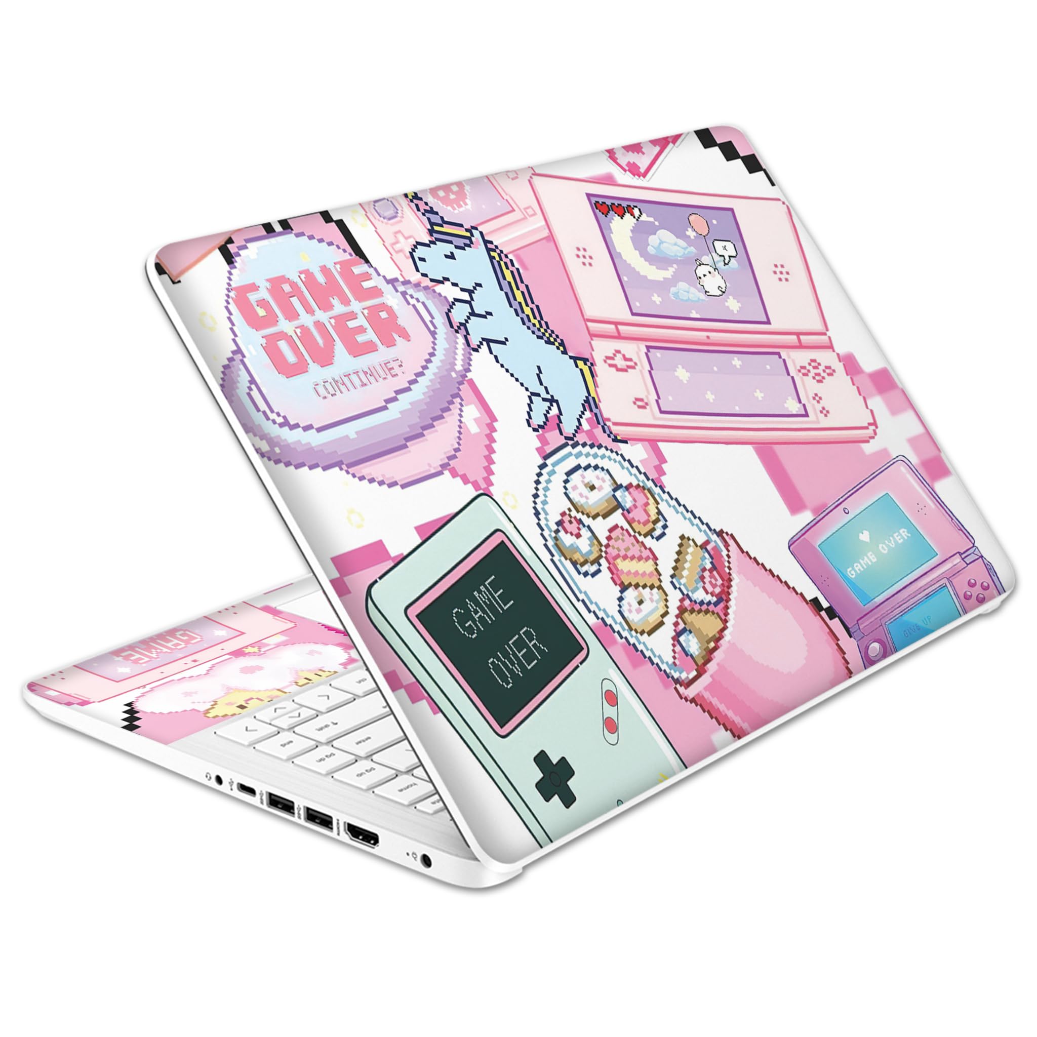 Kawaii Pixel Laptop Skin Decal for HP 14
