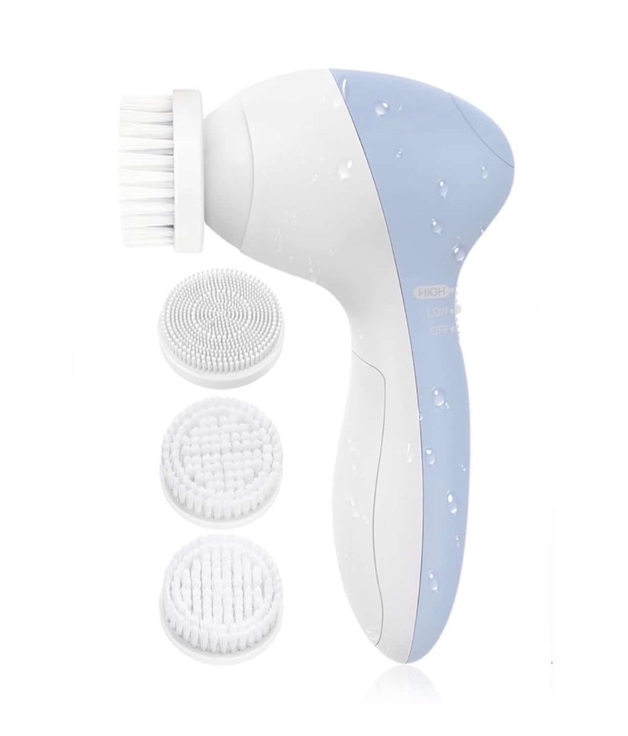 Electric Facial Cleansing Brush - 3-in-1 Waterproof Exfoliator for Spa & Daily Skincare