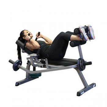 Body Solid GAB100B Adjustable Horizontal Ab Bench for Home Gym - Perfect for Core Workouts & Strength Training