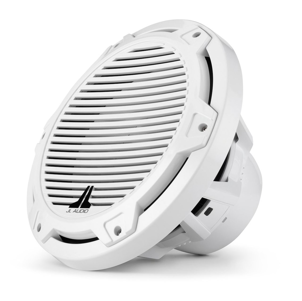 JL Audio MX10IB3 CG WH MX Series Marine 10-Inch Subwoofer - 4 Ohm, Infinite Baffle, White Classic Grille, 175W RMS Power - Perfect for Boats, Yachts & Marine Audio Systems
