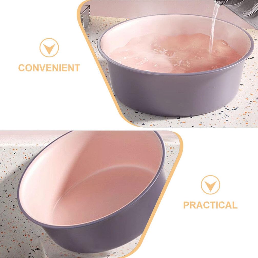 Round Plastic Dishpan - Portable Dish Wash Basin for Kitchen, Camping & Bathroom | Multi-Use Tub for Washing Dishes, Face Cleansing & Laundry