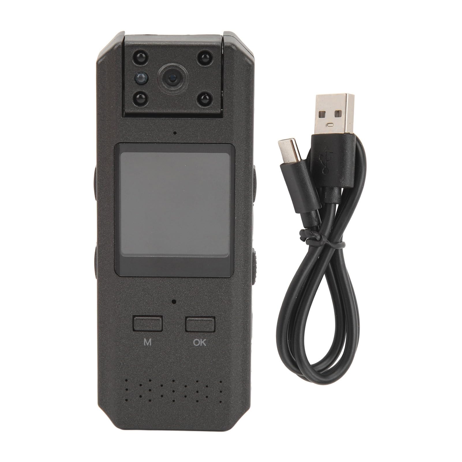 Clip on Body Camera with Audio & Night Vision - 1080P FHD Mini Wearable Police Camera, Portable Personal Camcorder for Security, Law Enforcement, Outdoor Activities & Home Surveillance