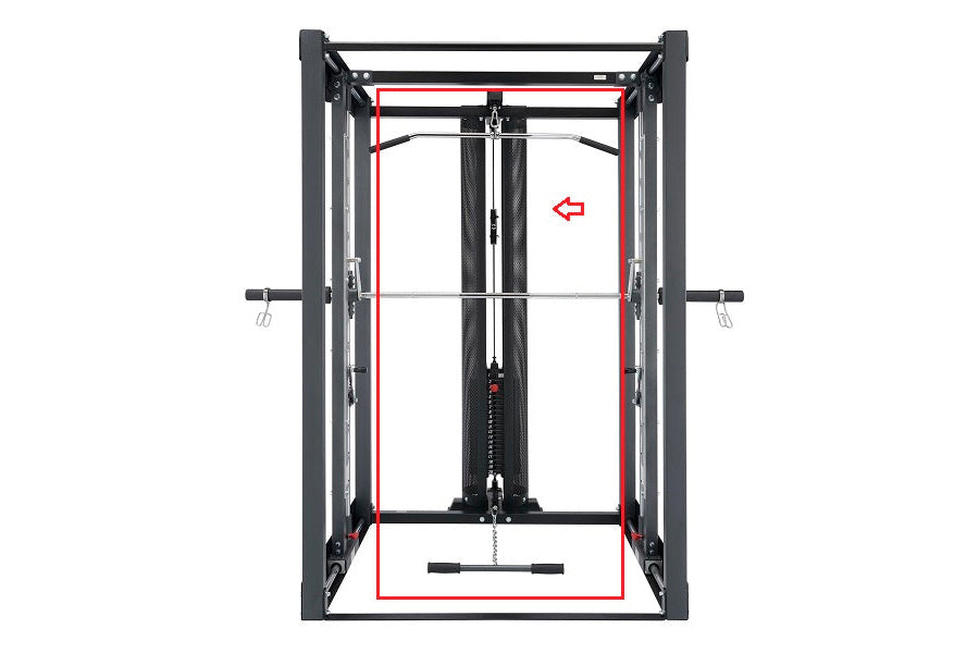 BodyCraft Jones Light Commercial Lat Pulldown Machine - Heavy Duty Gym Equipment for Home & Commercial Use - Perfect for Strength Training & Back Workouts