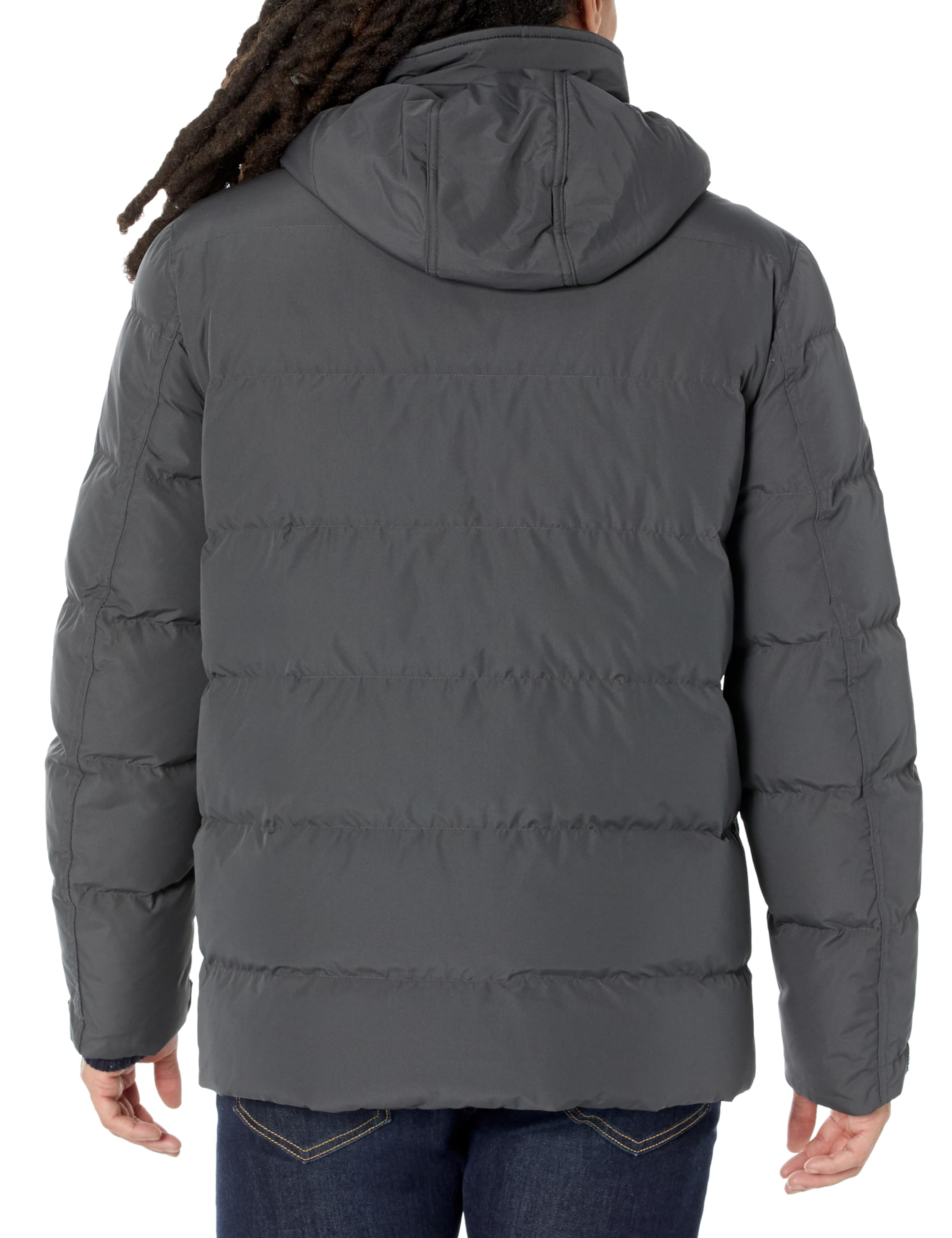 Andrew Marc Men's Water Resistant Montrose Down Jacket - Winter Warm Long Sleeve Coat for Outdoor Activities & Cold Weather Protection