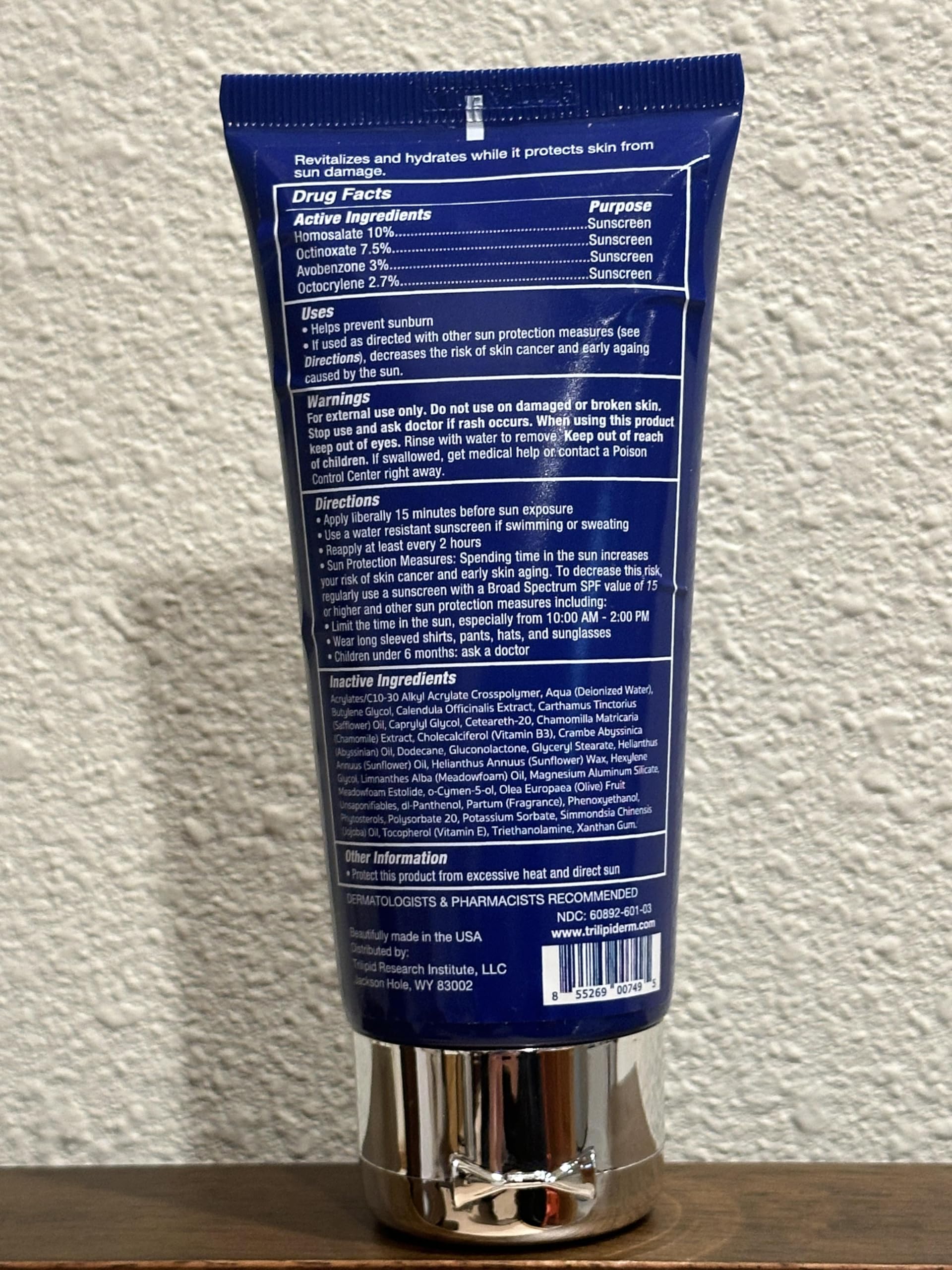 Trilipiderm 3oz TSA Travel Size 6-Pack All-Body Moisturizer with SPF 30 - Hydrating Lotion for Body, Face, Hands & Feet - Perfect for Travel, Gym & Daily Skincare Routine