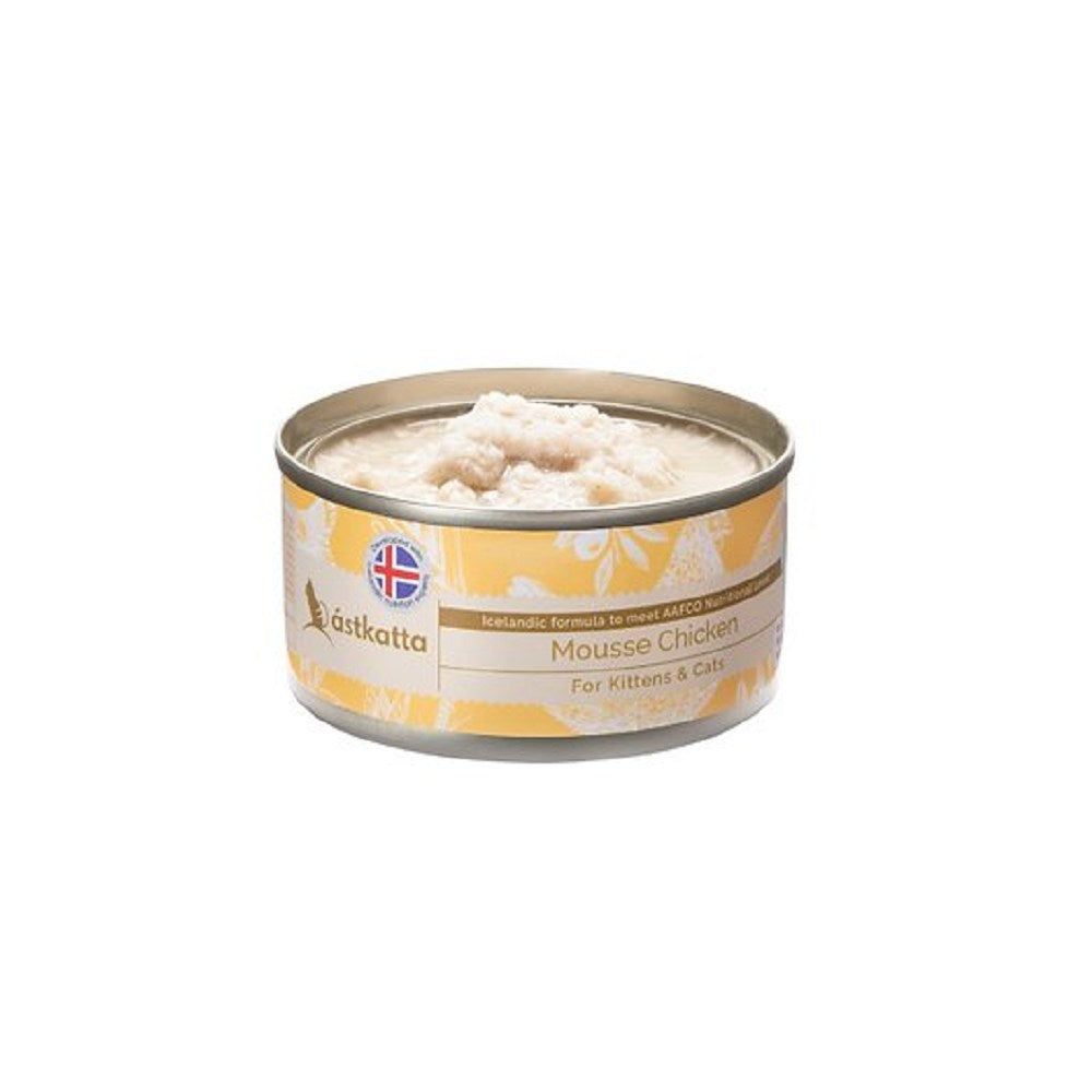 Premium Chicken & Goat Milk Mousse Wet Cat Food - Grain-Free, High-Protein Cat Treat for Adult & Senior Cats - Perfect for Picky Eaters & Digestive Health Support